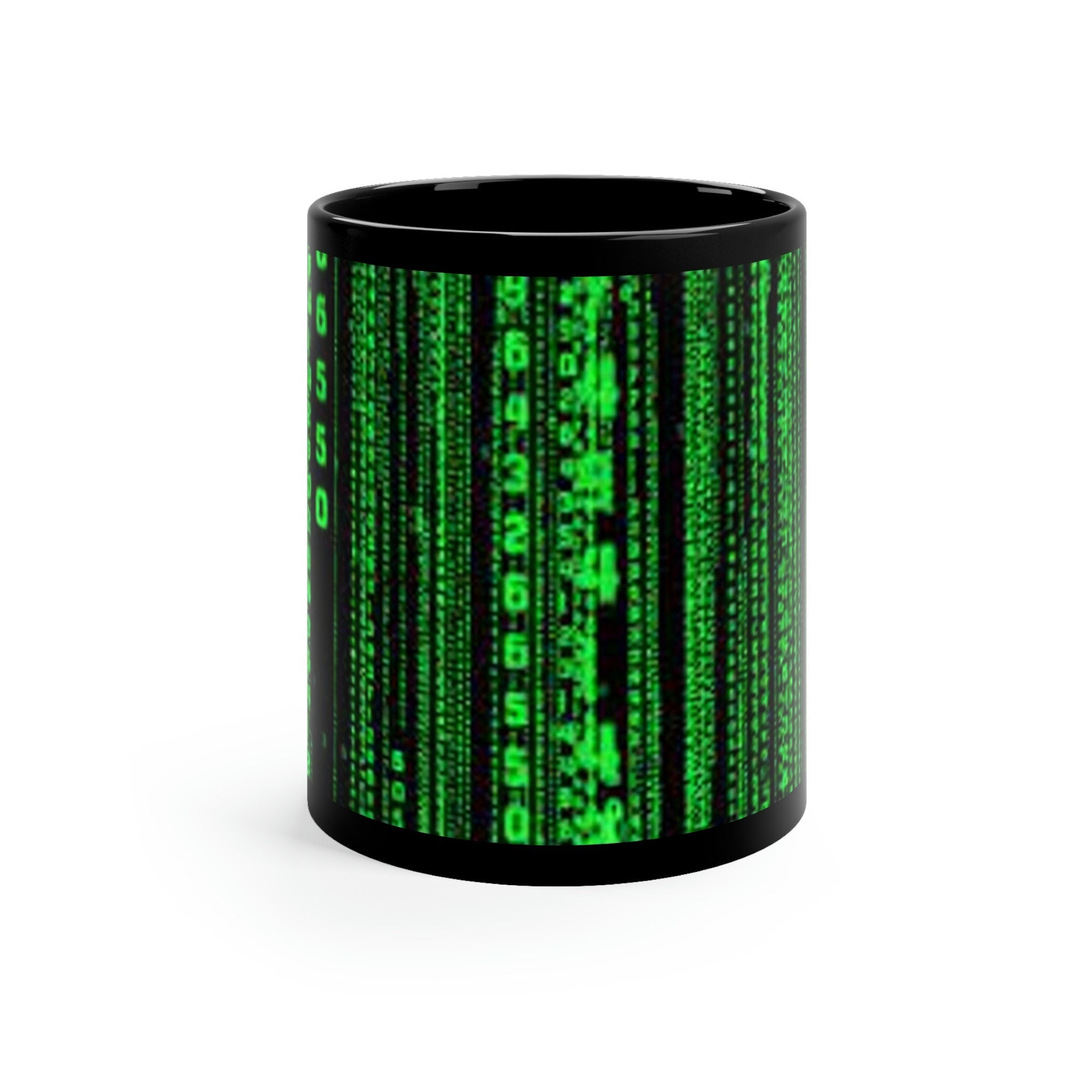 Matrix code 11oz Black Mug