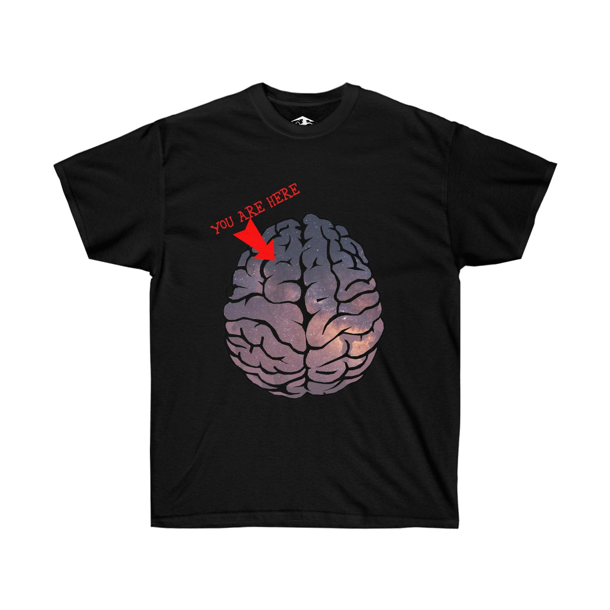 Universal consciousness 'You are here' Unisex Ultra Cotton Tee