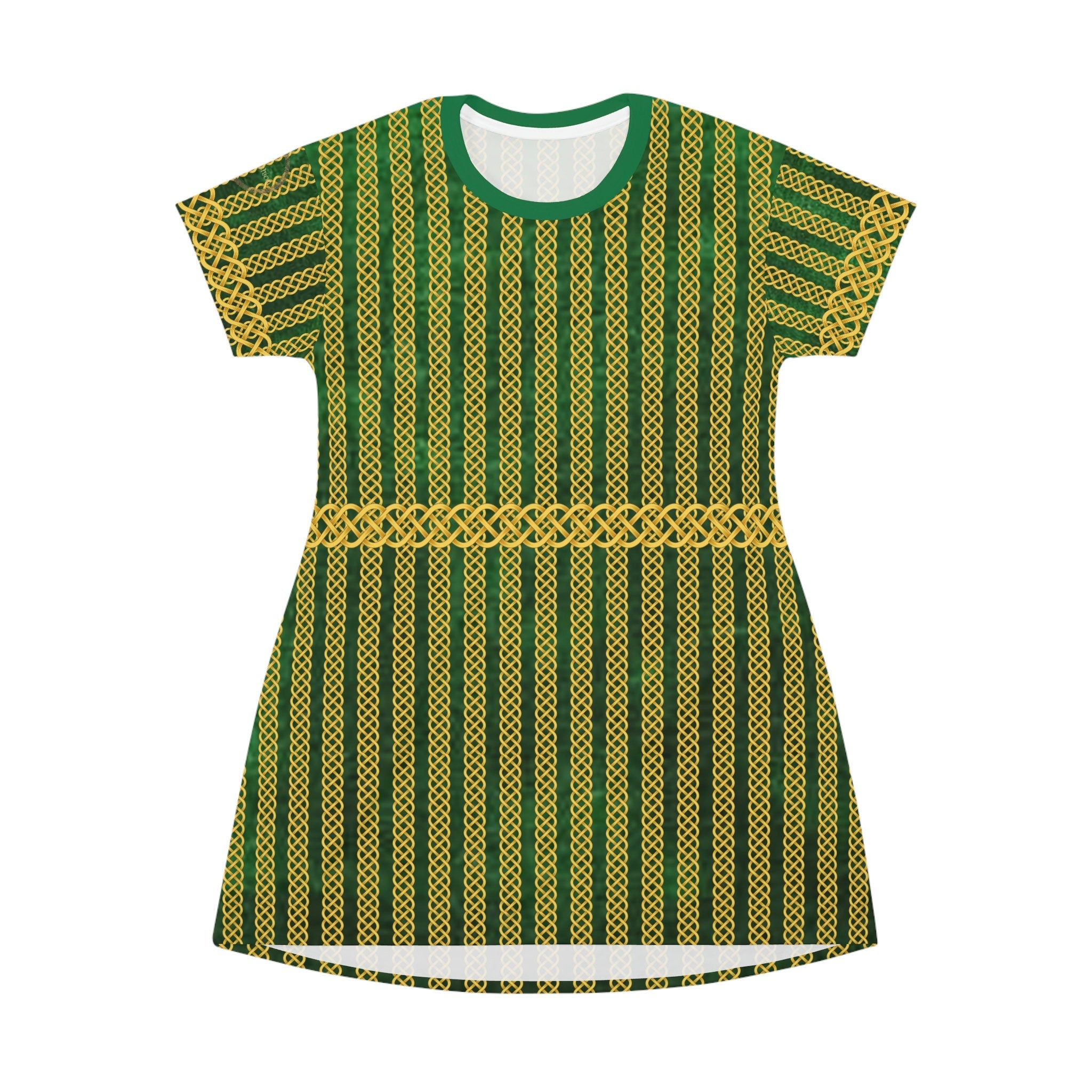 Fabled Fashion Celtic Knot Medieval fashion All Over Print T-Shirt Dress