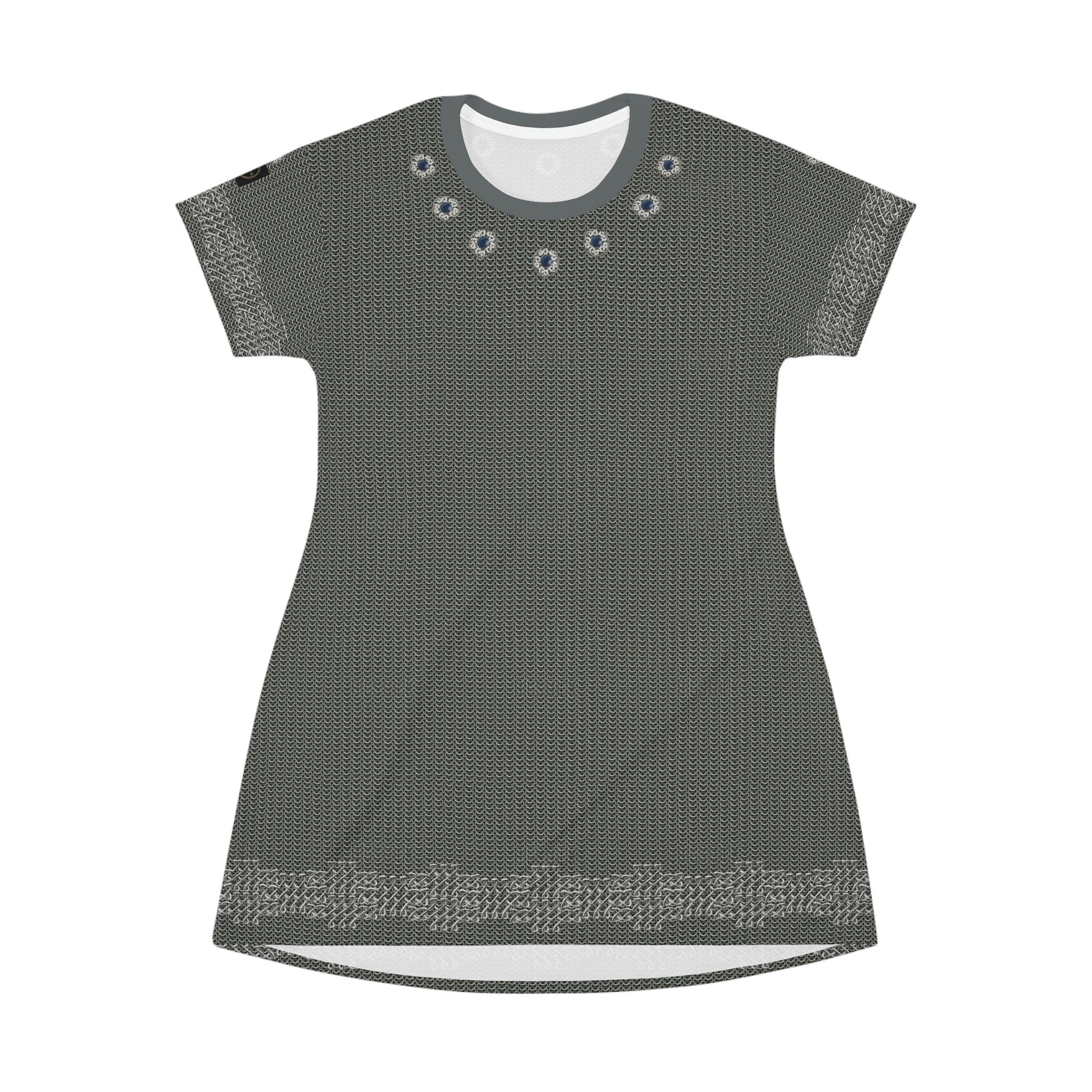 Fabled Fashion Chainmail armour Medieval fashion All Over Print T-Shirt Dress