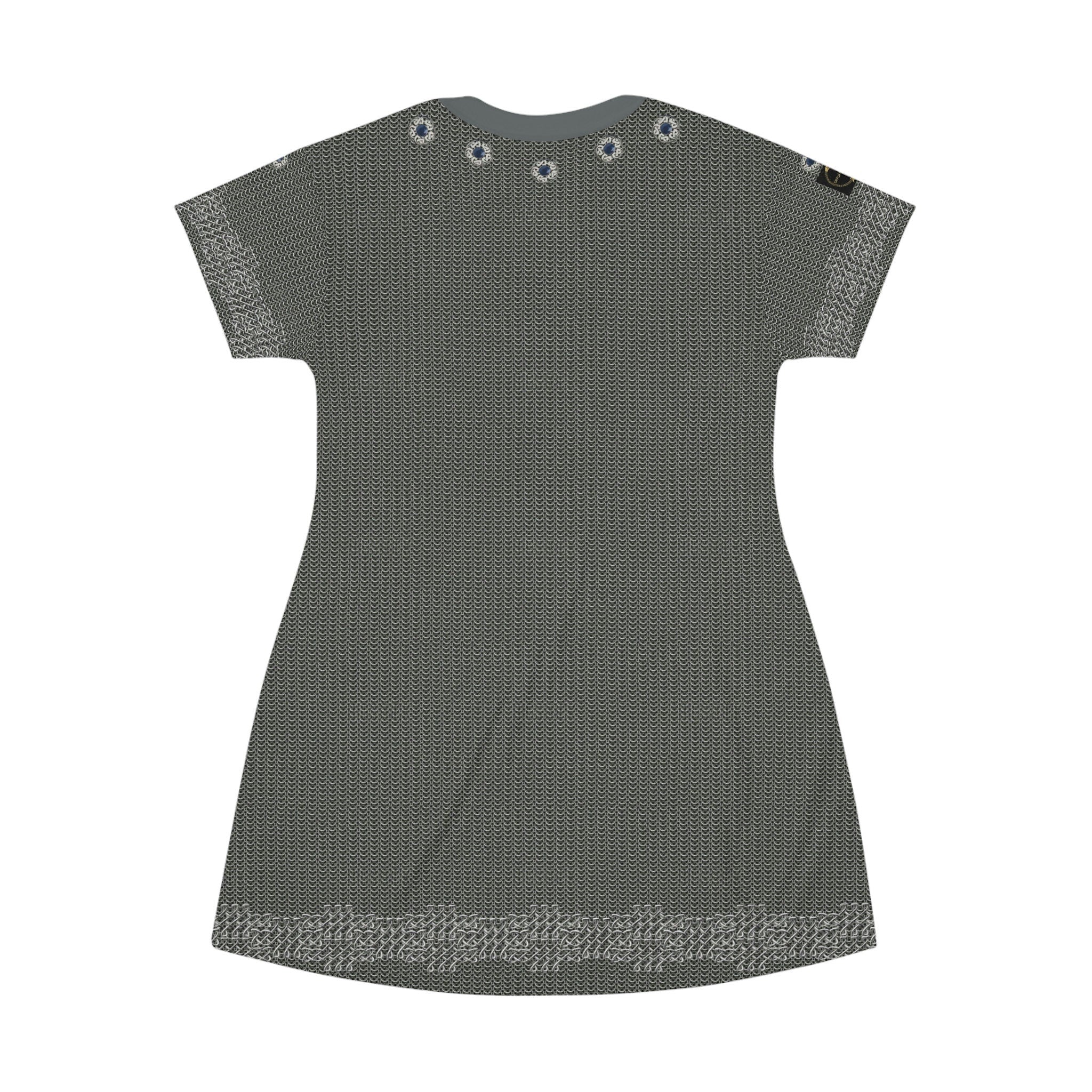 Fabled Fashion Chainmail armour Medieval fashion All Over Print T-Shirt Dress