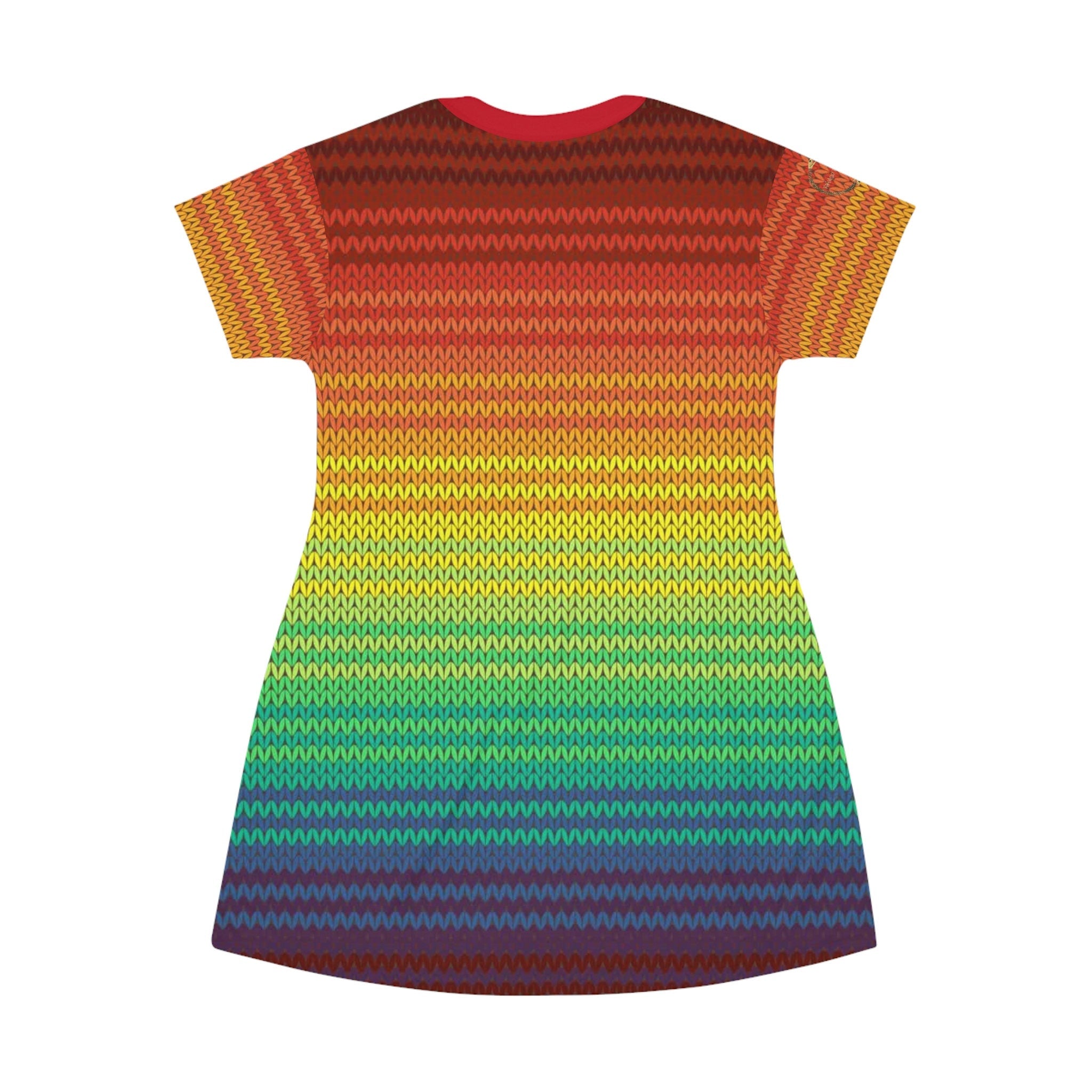 Fabled Fashion Mexican Poncho style All Over Print T-Shirt Dress