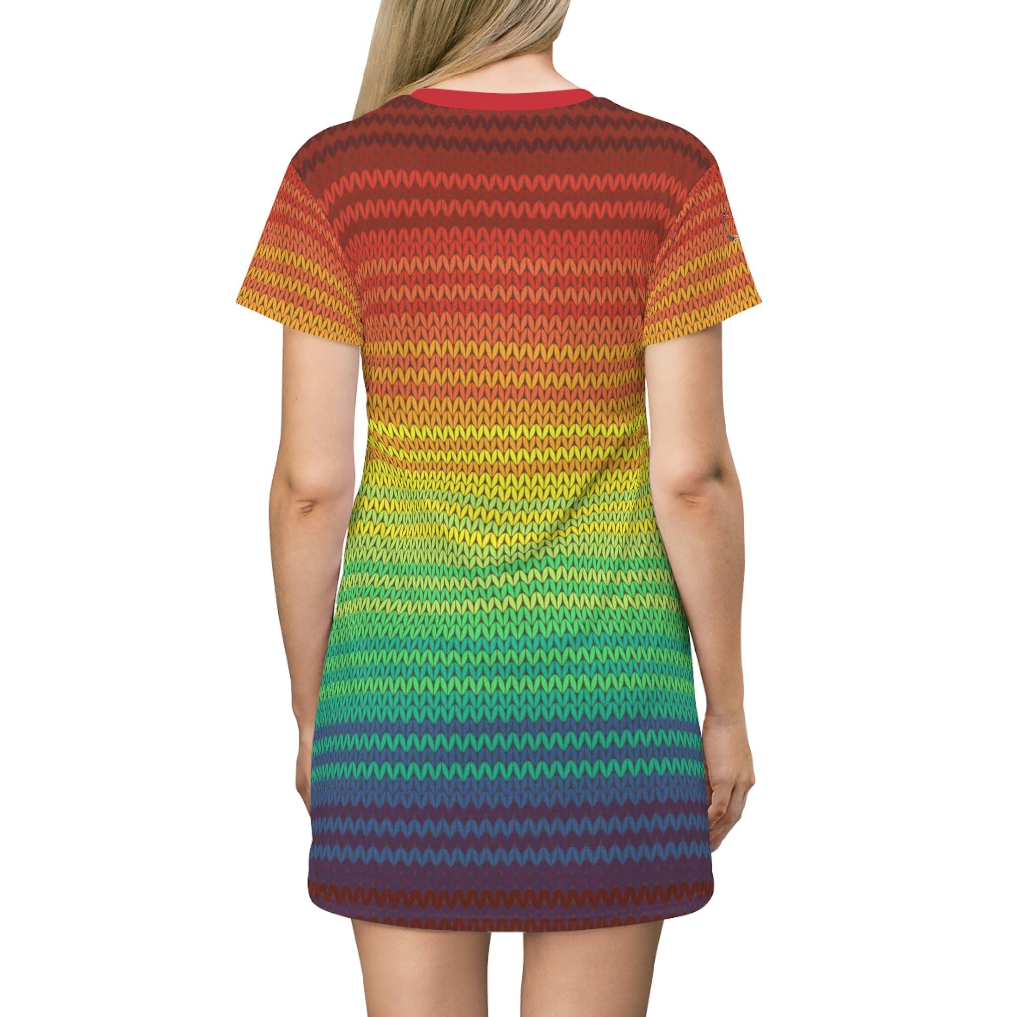 Fabled Fashion Mexican Poncho style All Over Print T-Shirt Dress