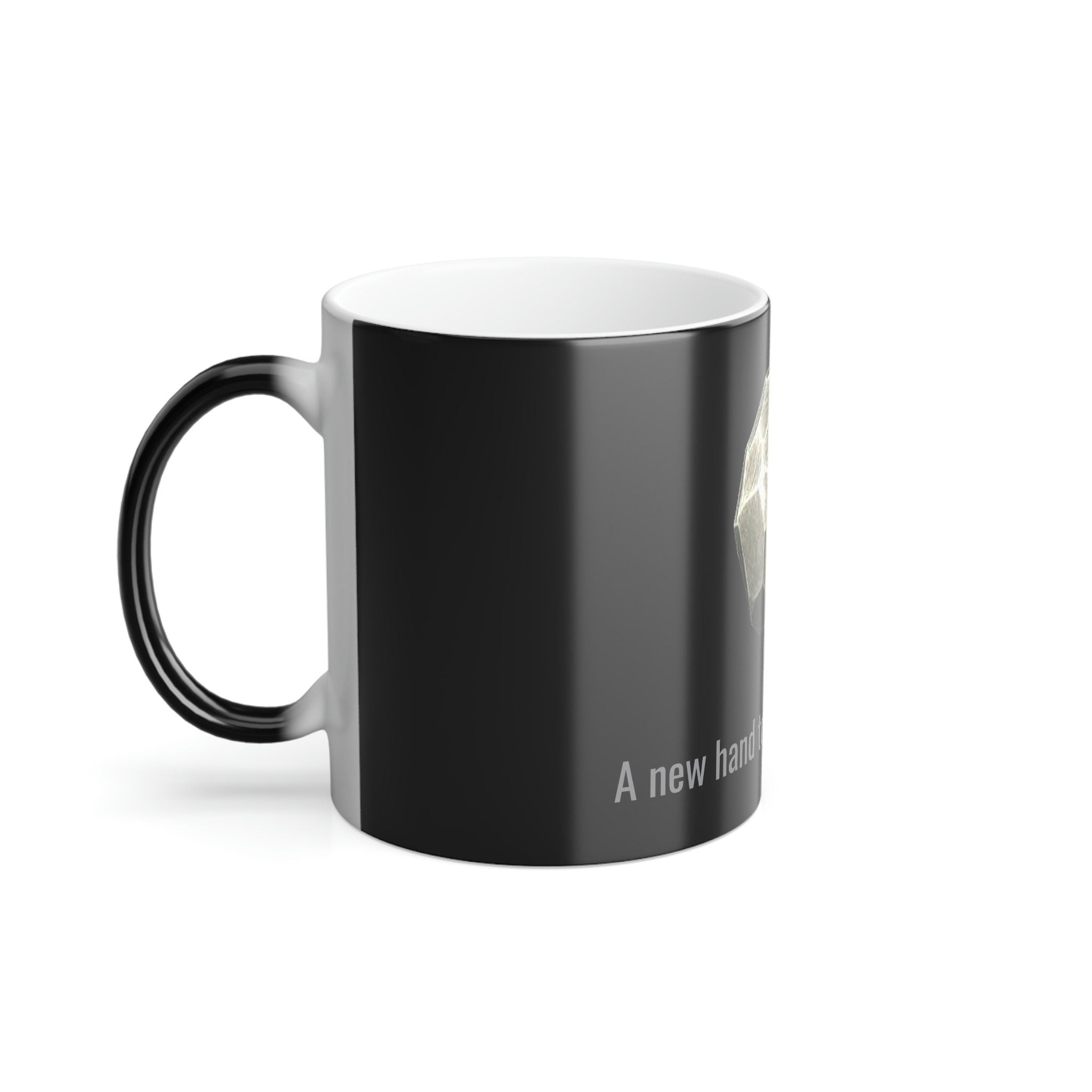 A new hand touches the beacon Dragonborn Color Morphing Mug, 11oz