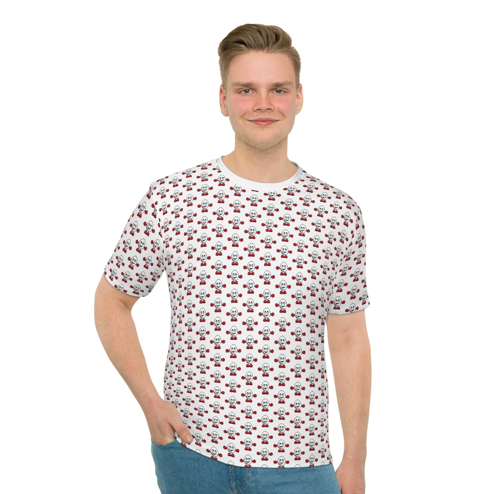 Dizzy Egg pattern Men's Loose T-shirt