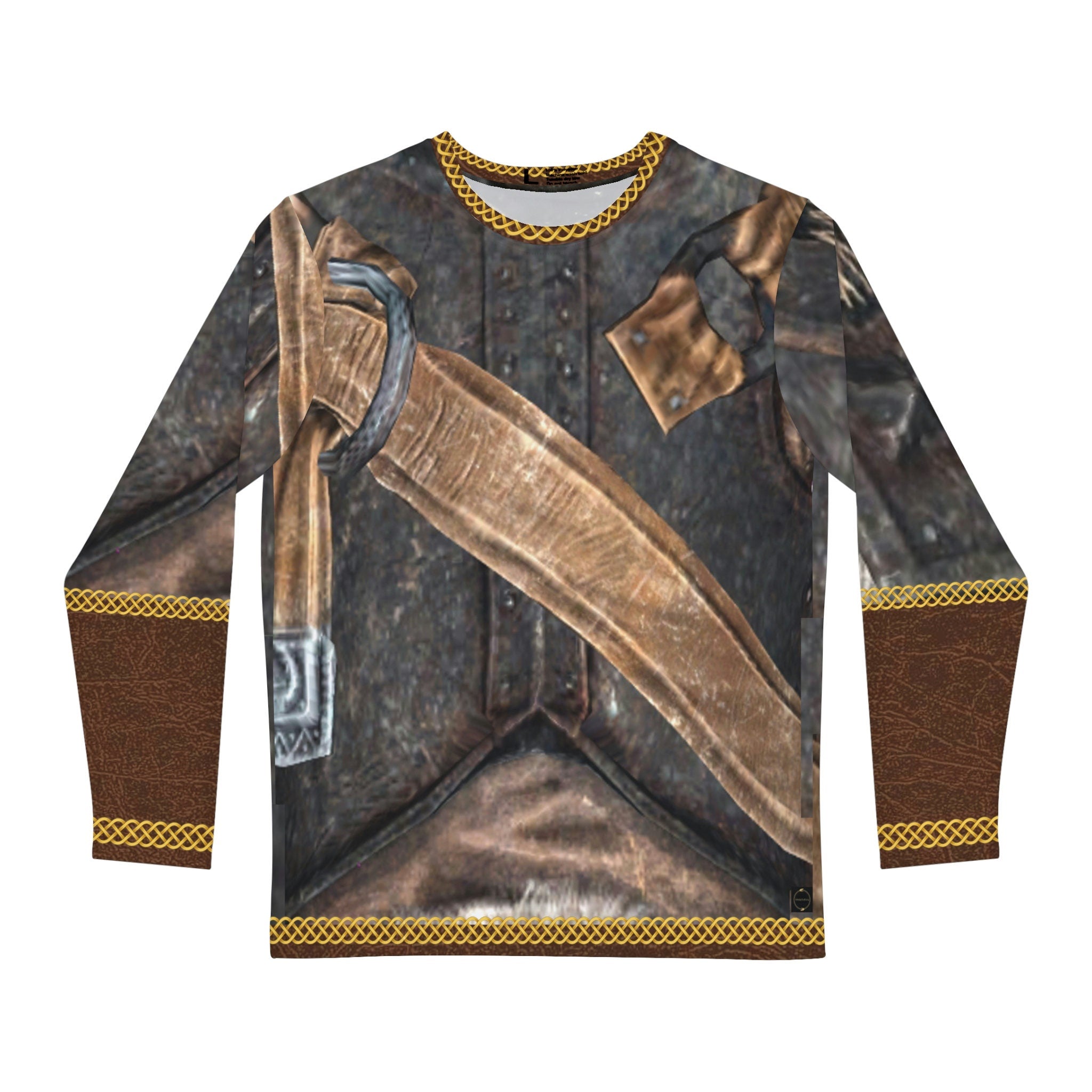 Fabled Fashion Men's Long Sleeve dragonborn Armour AOP Cosplay LARP attire  • Custom T shirt for men • men shirt with t shirt • valentines gift