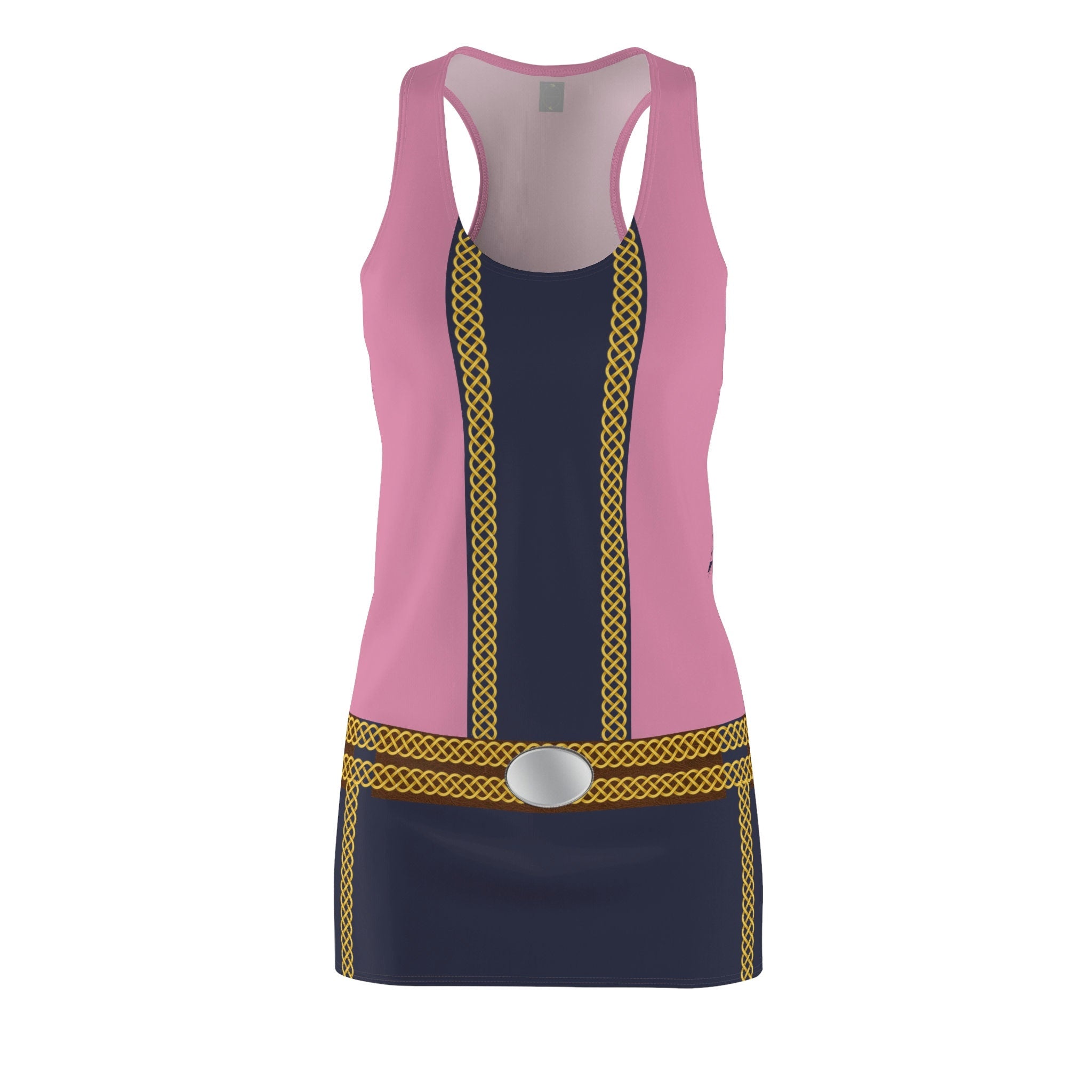 Fabled Fashion Elizabeth Liones Seven Deadly Sins inspired Women's Cut & Sew Racerback Dress (AOP)