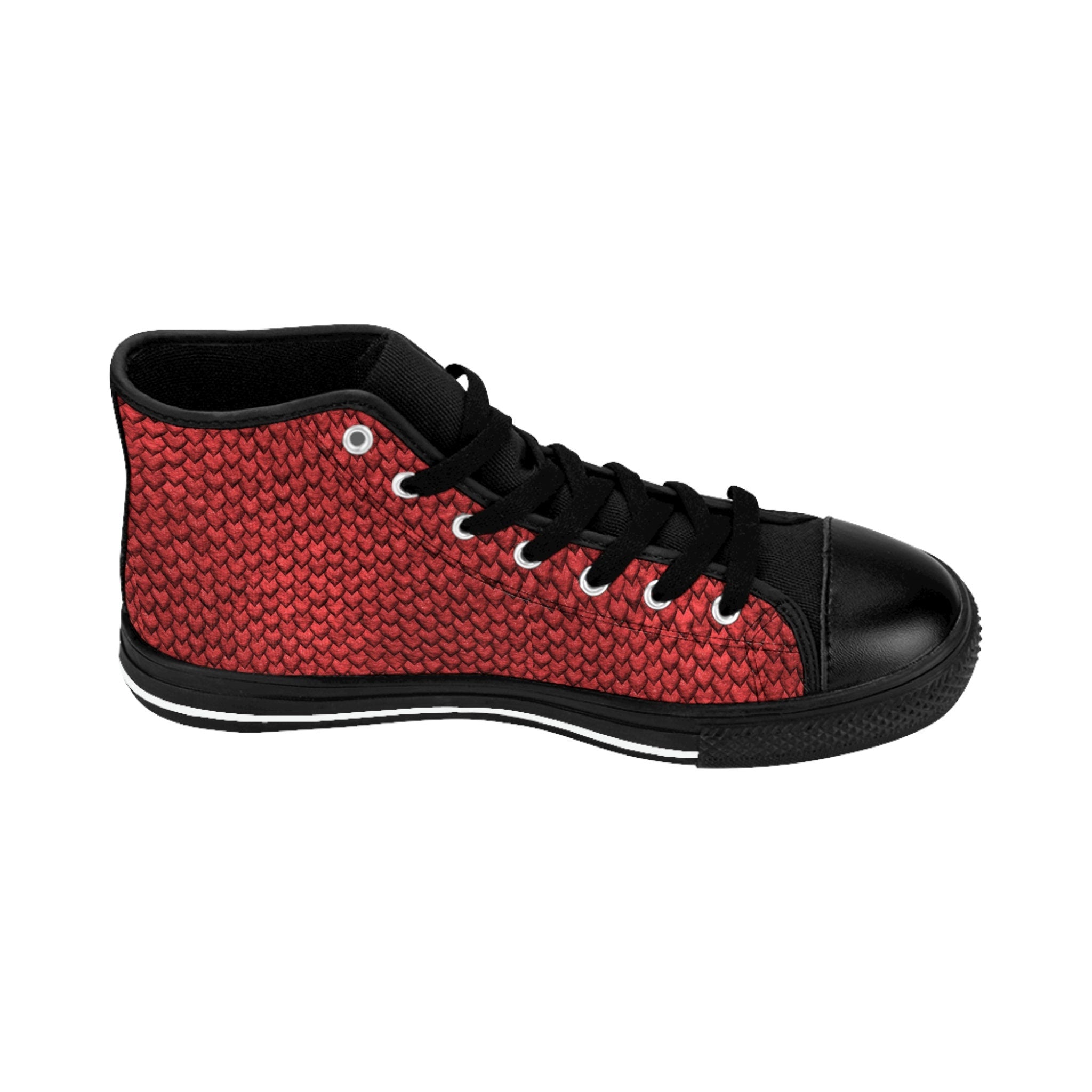 Fabled Fashion Red Dragon skin Women's Classic Sneakers