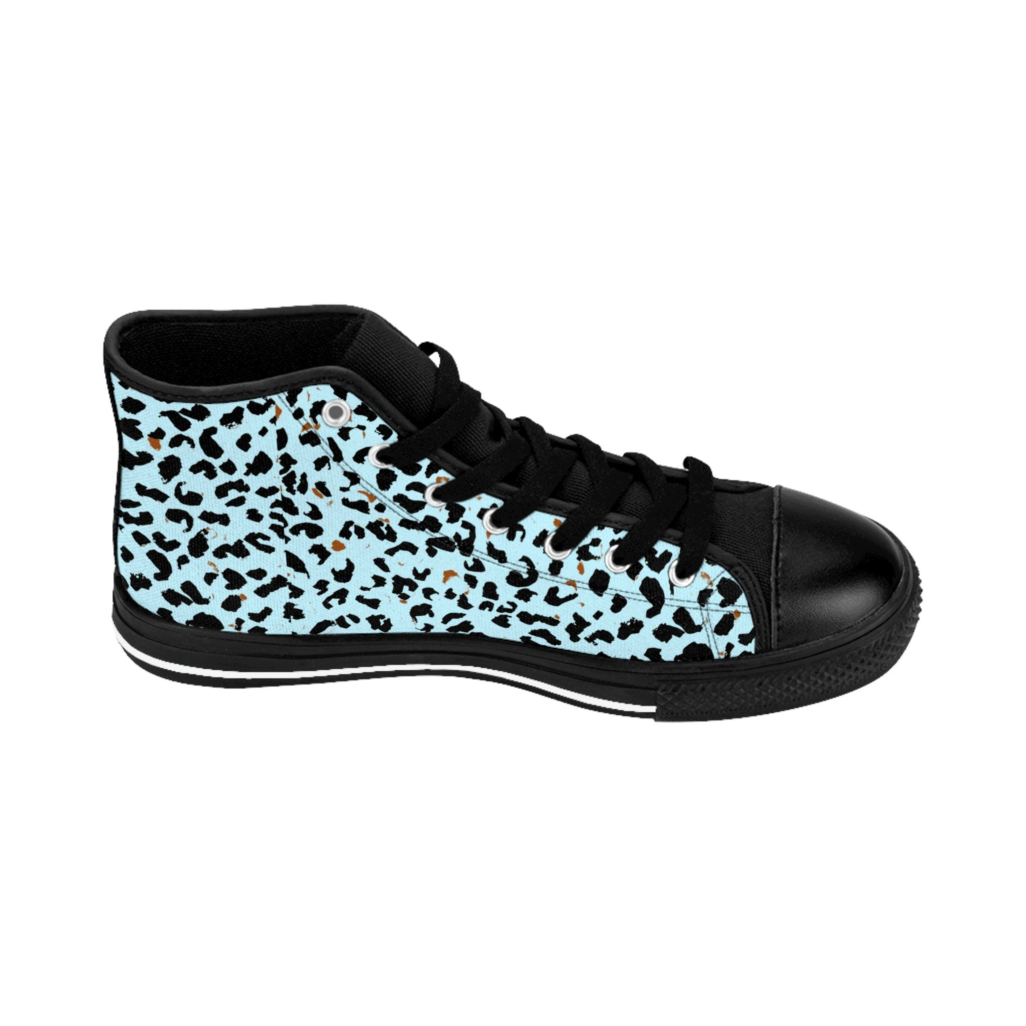 Fabled Fashion Blue Leopard print Women's Classic Sneakers