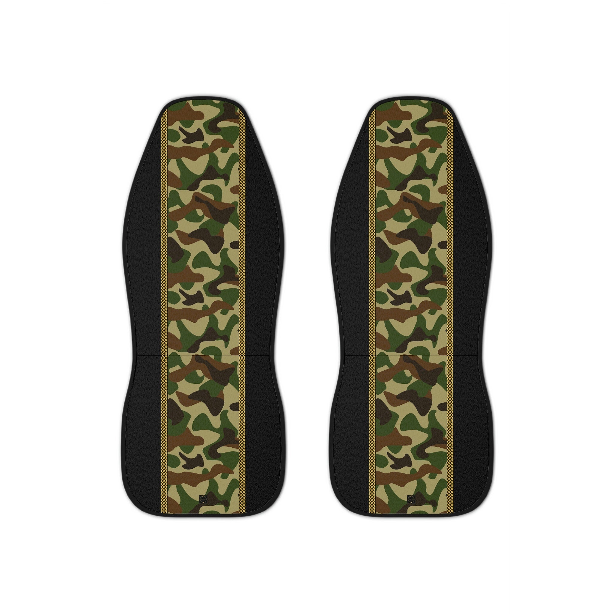Fabled Fashion Camo print Celtic knot design Car Seat Covers