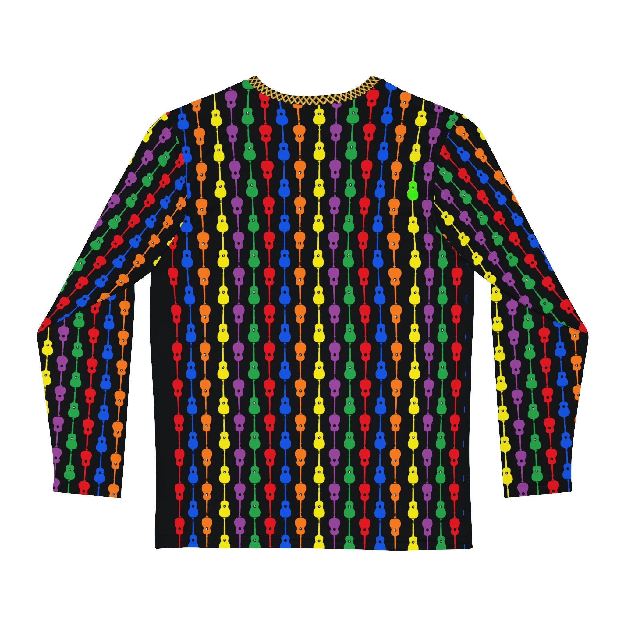 Fabled Fashion Guitar Duets multicolour pattern AOP Men's Long sleeve Shirt