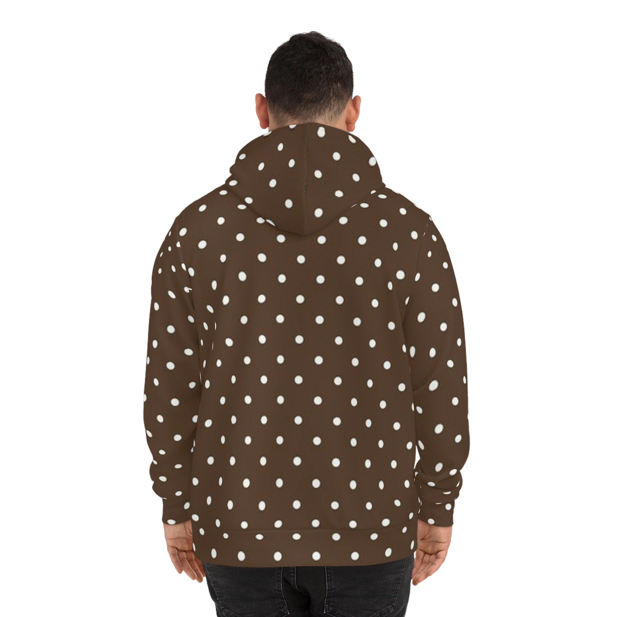 Fabled Fashion Chocolate Polka effect Unisex Hoodie (AOP)