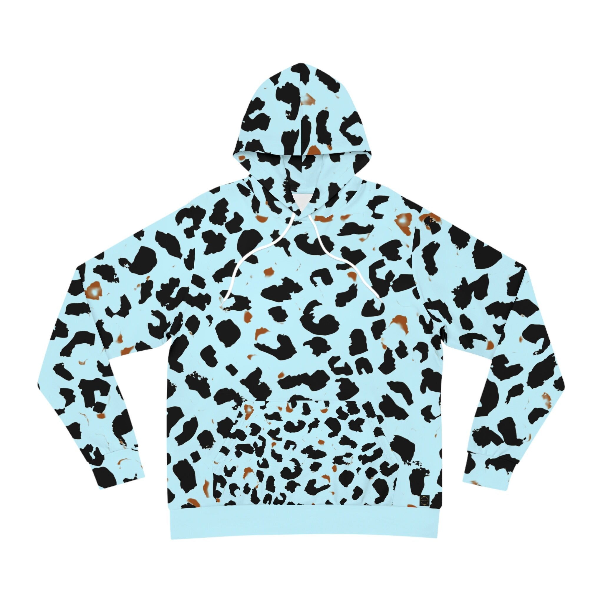 Fabled Fashion Blue Leopardskin Unisex Hoodie (AOP)