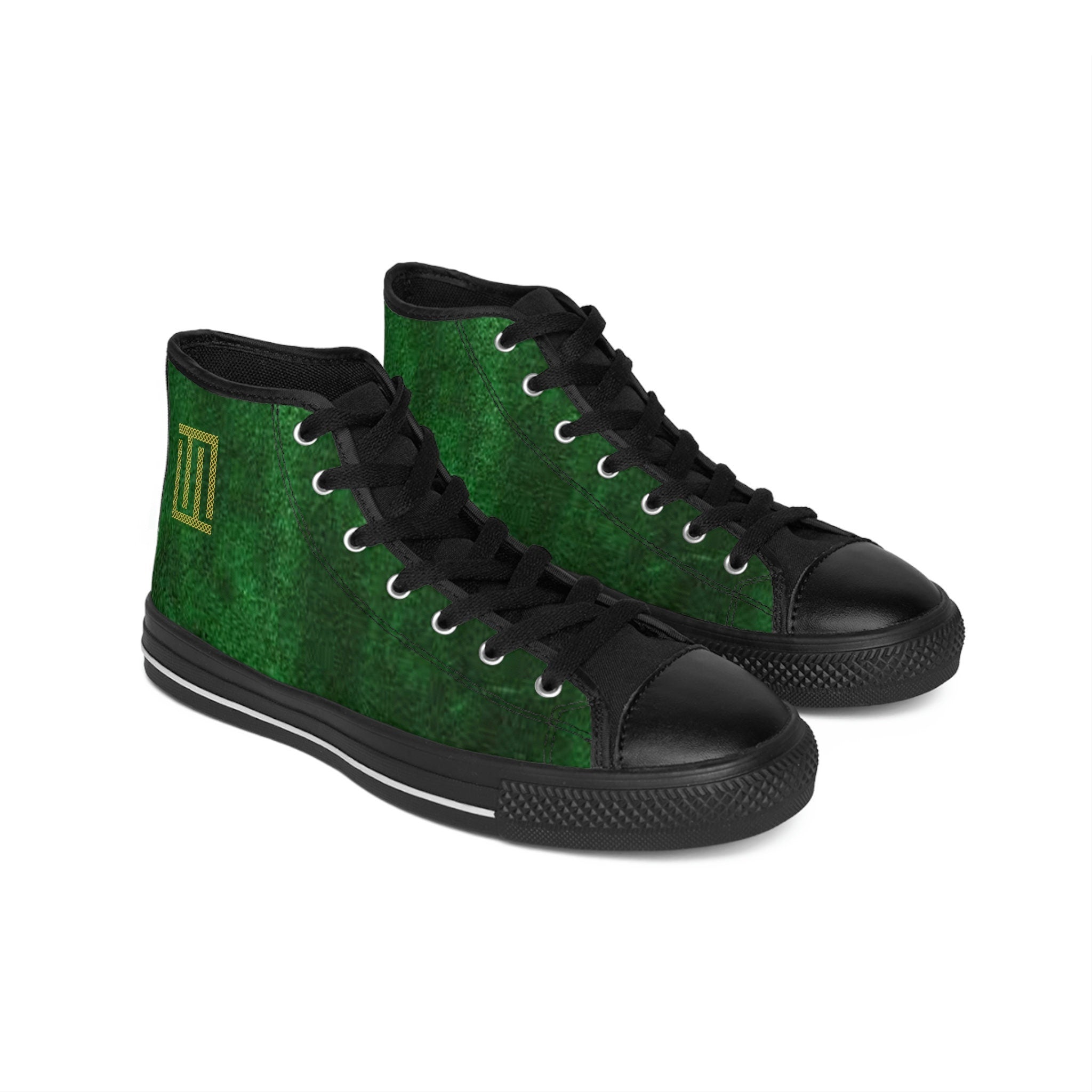 Fabled fashion Green Velvet effect Men's Classic Sneakers