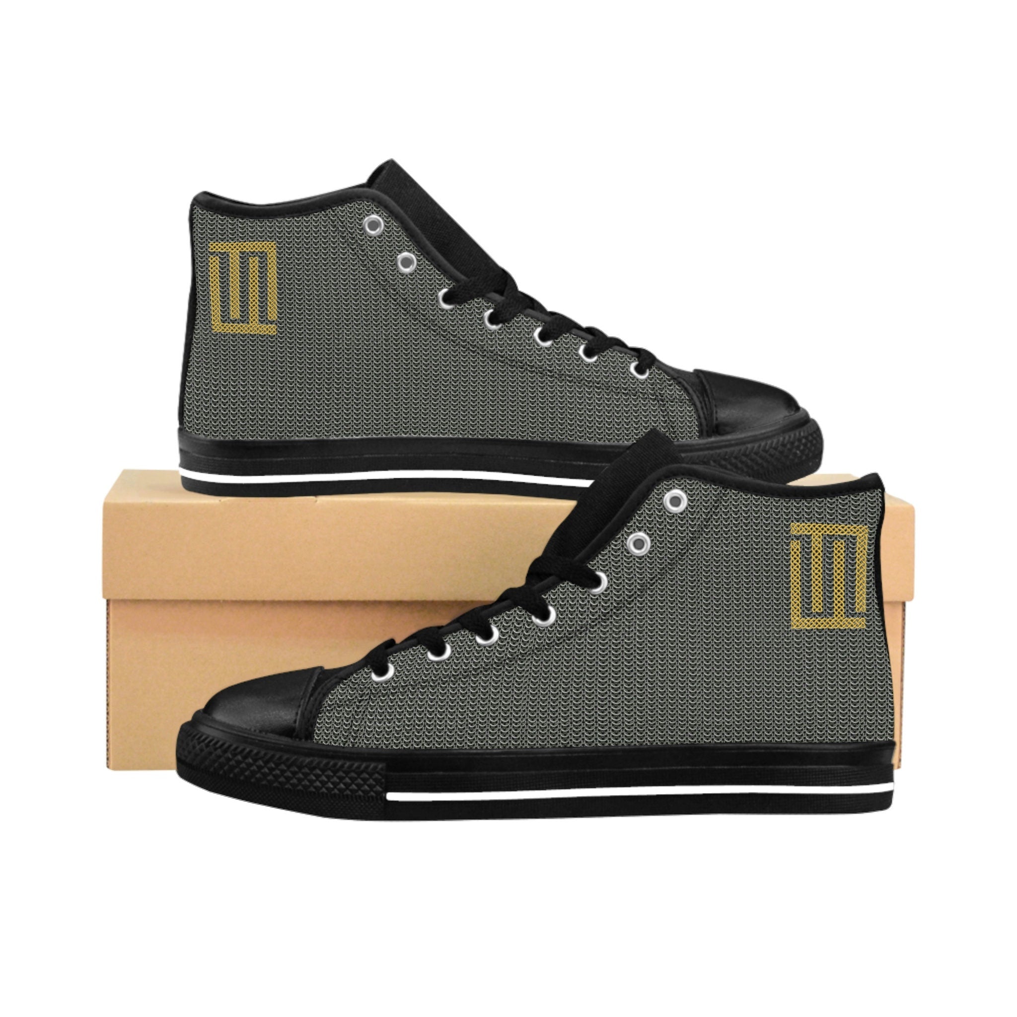 Fabled Fashion Chainmail effect Women's Classic Sneakers