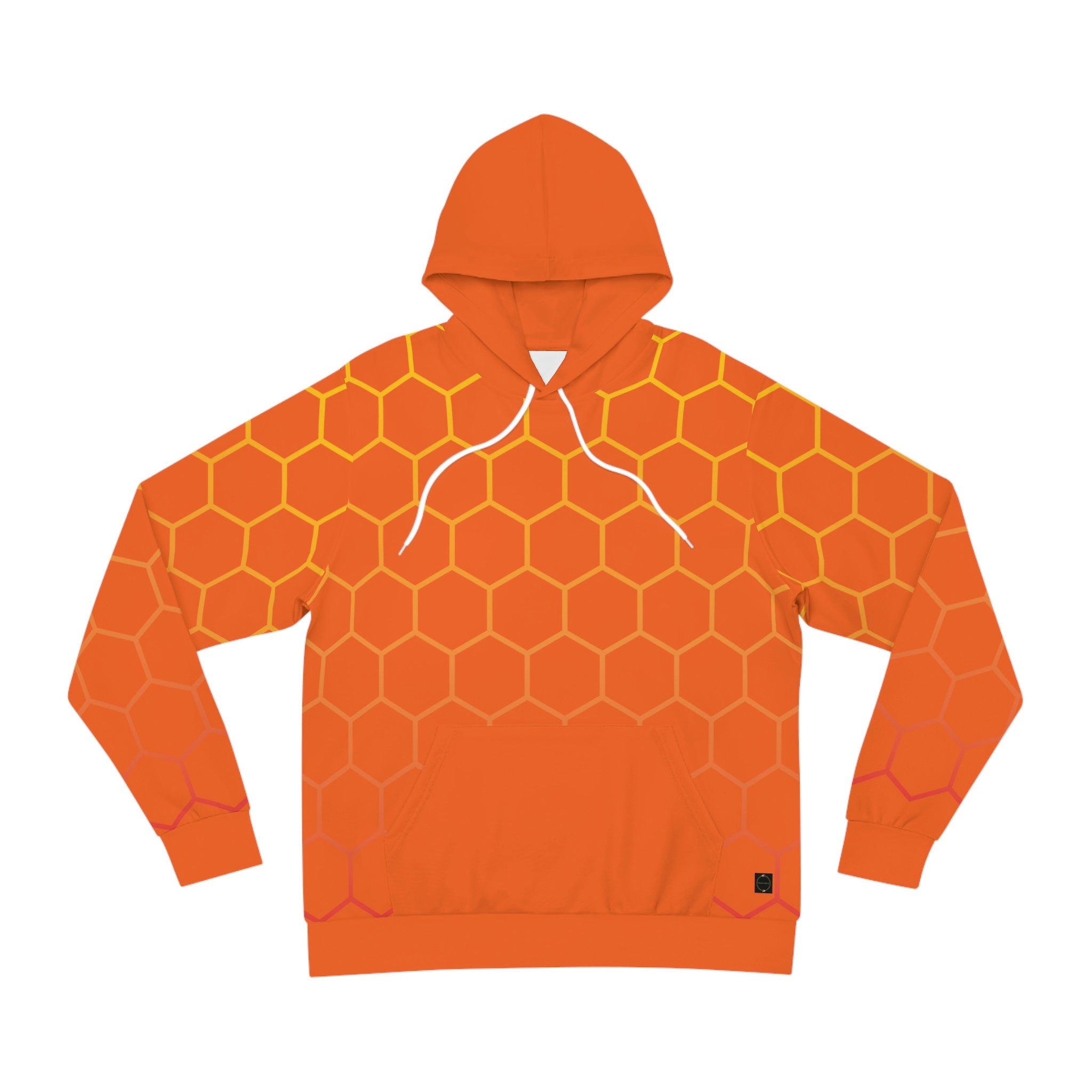 Fabled Fashion Orange Honeycomb Unisex Hoodie (AOP)