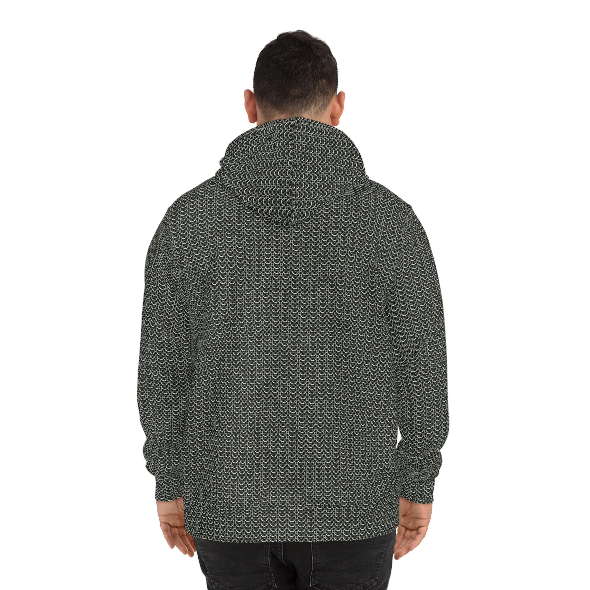 Fabled Fashion Chainmail effect Unisex Hoodie (AOP)