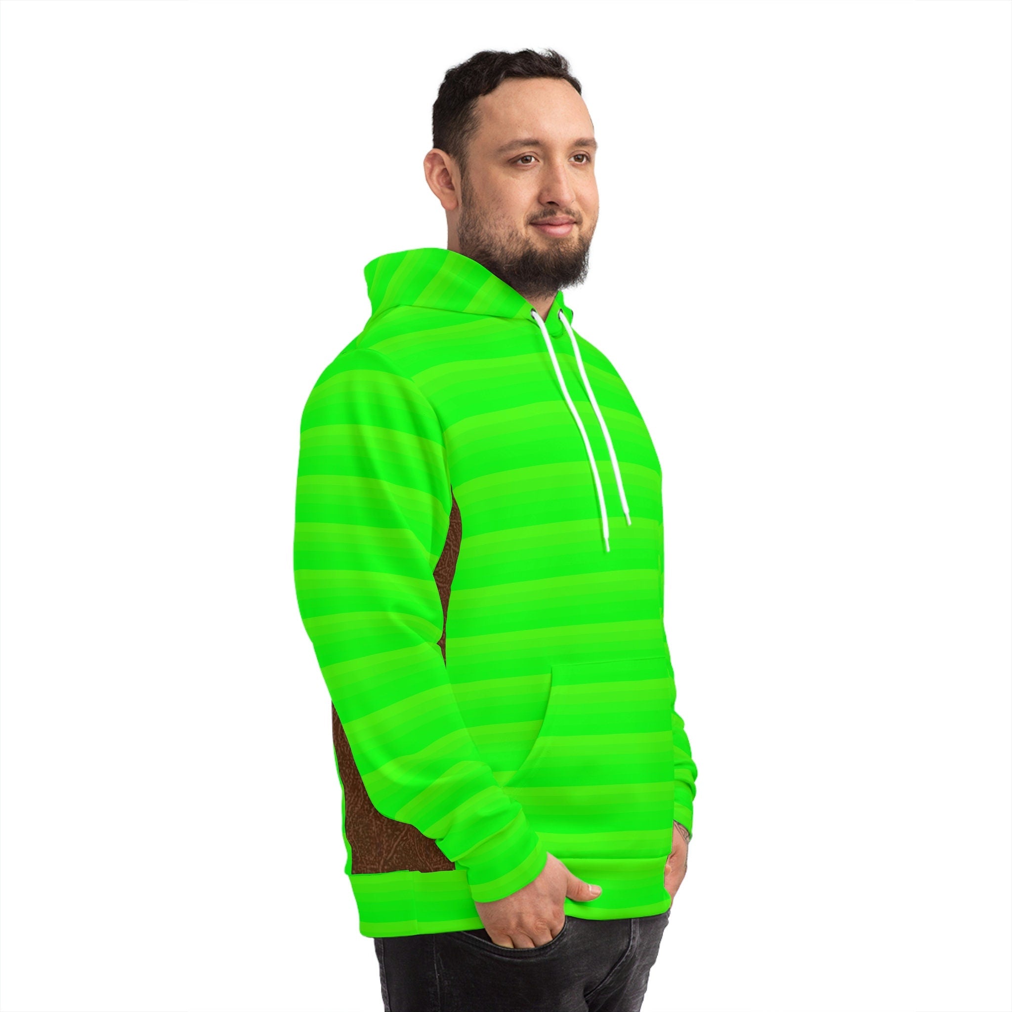 Fabled Fashion HI VIS Green Unisex Hoodie (AOP)