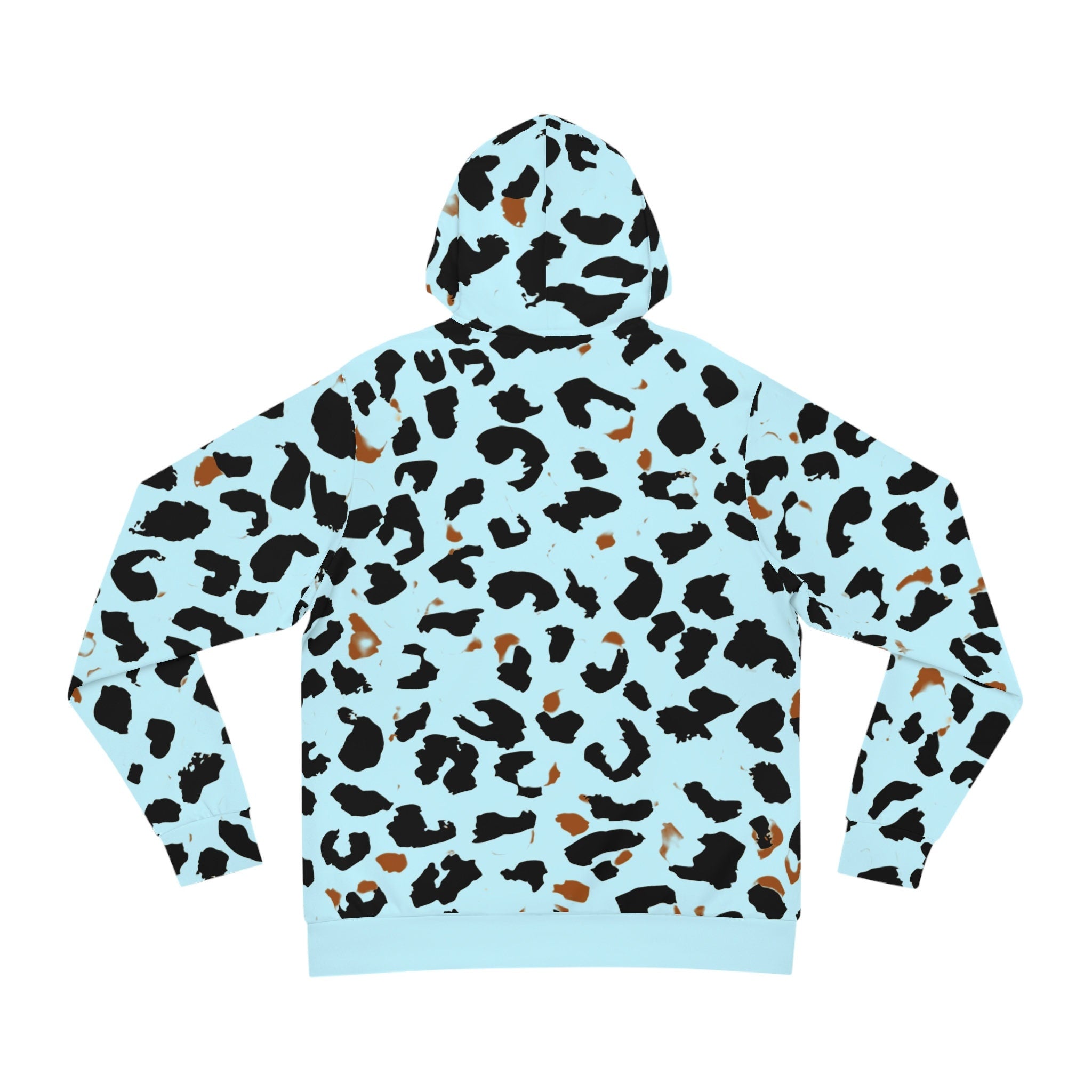 Fabled Fashion Blue Leopardskin Unisex Hoodie (AOP)