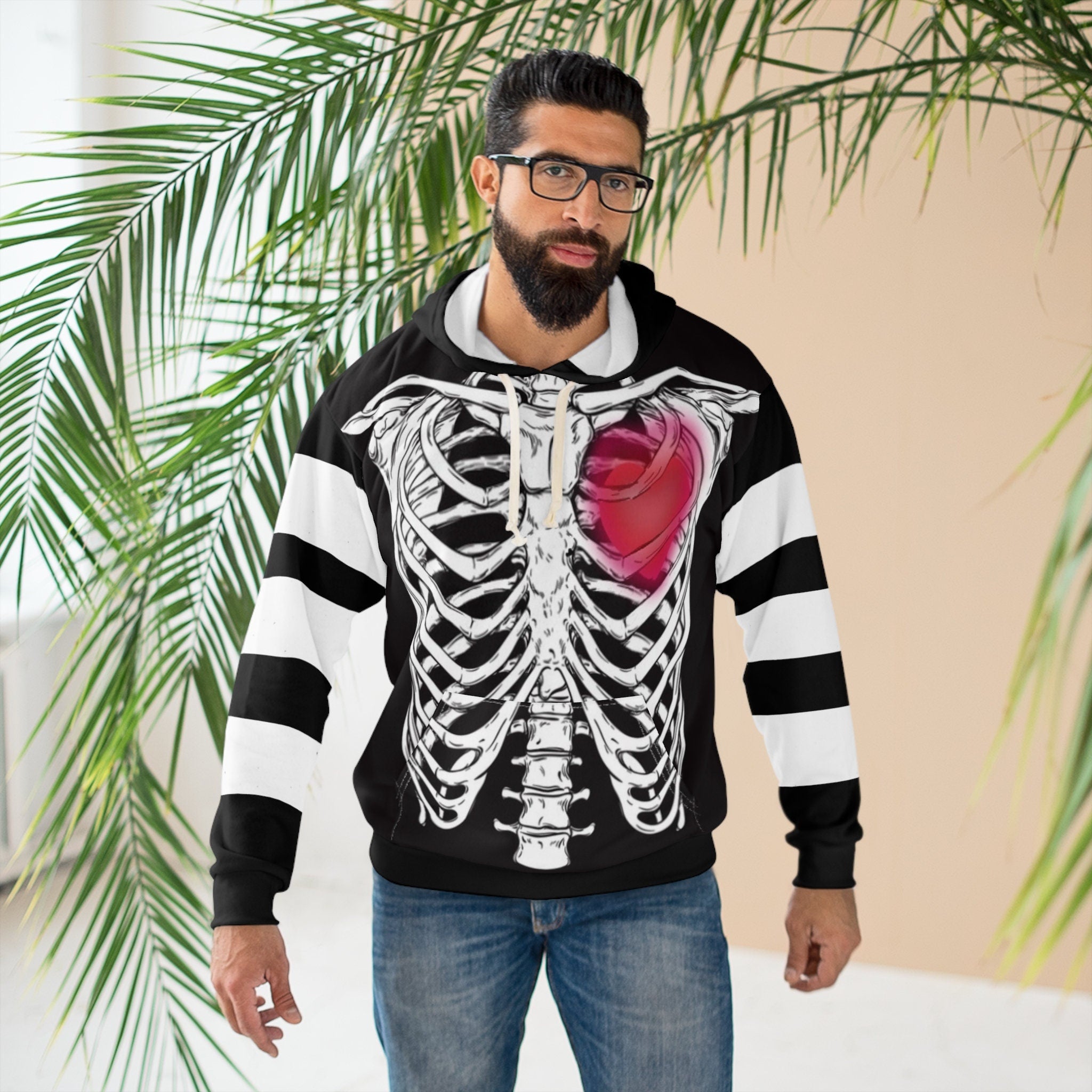 Halloween skele hoodie (uni-sex)