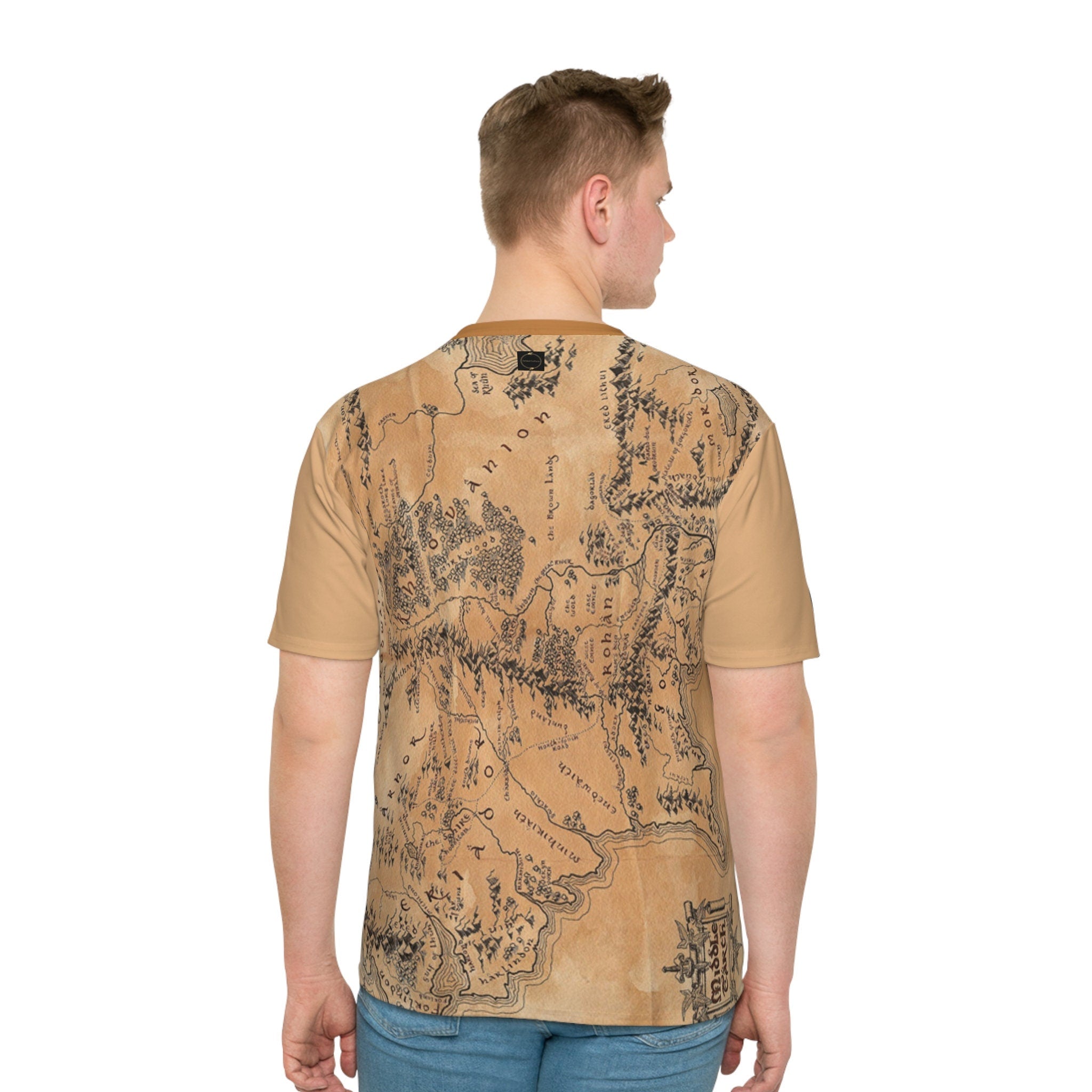 Fabled Fashion LOTR inspired Map Loose T-shirt (AOP)