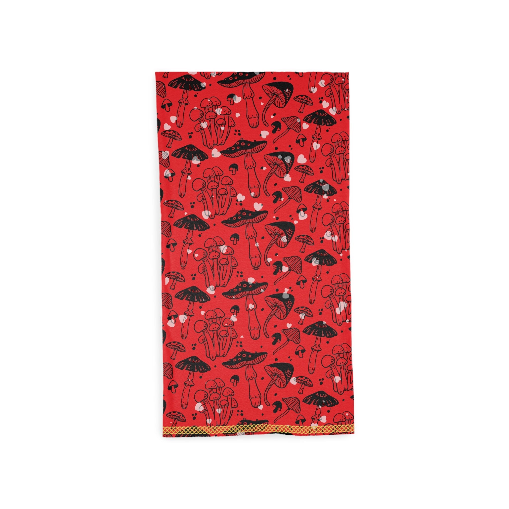 Fabled Fashion Mushrooms and Toadstool Print Tube Scarf