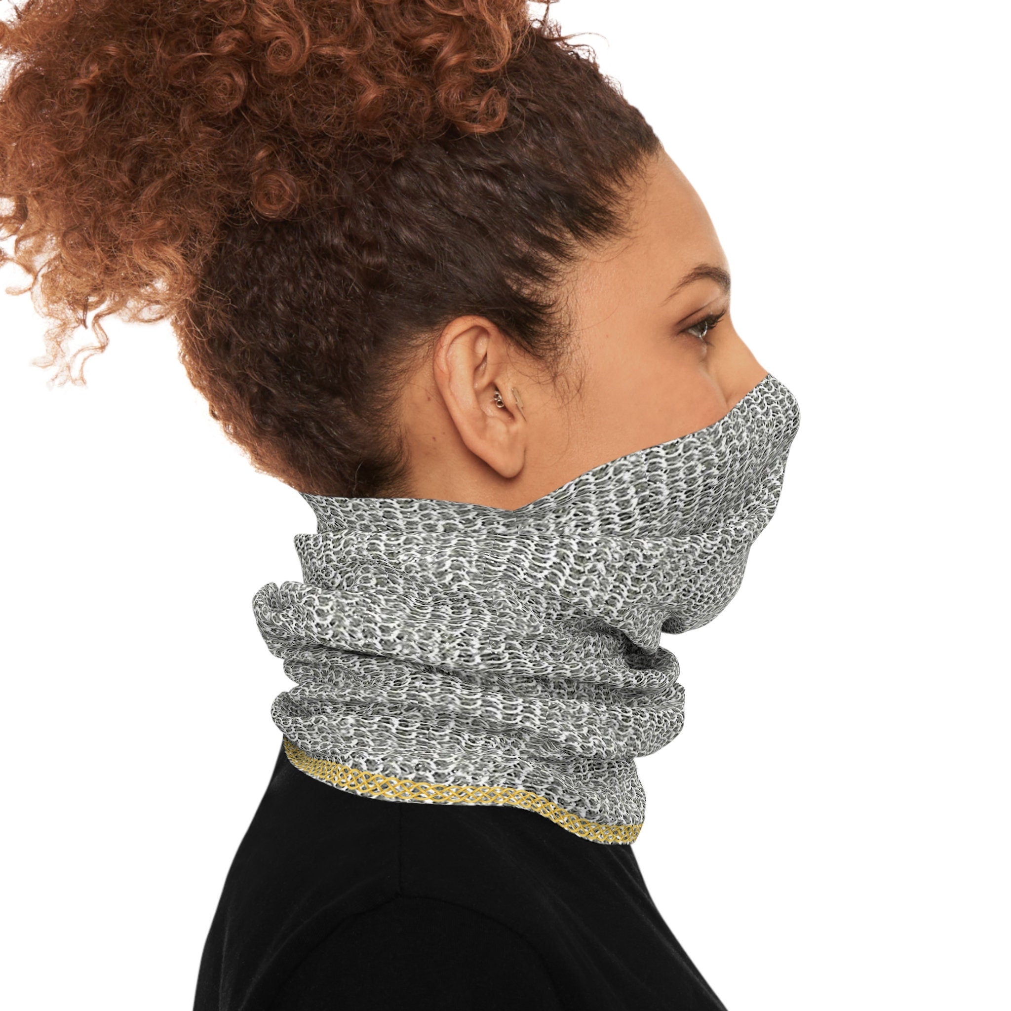 Fabled Fashion LOTR inspired Mithril Elvish armour printed Tube Scarf