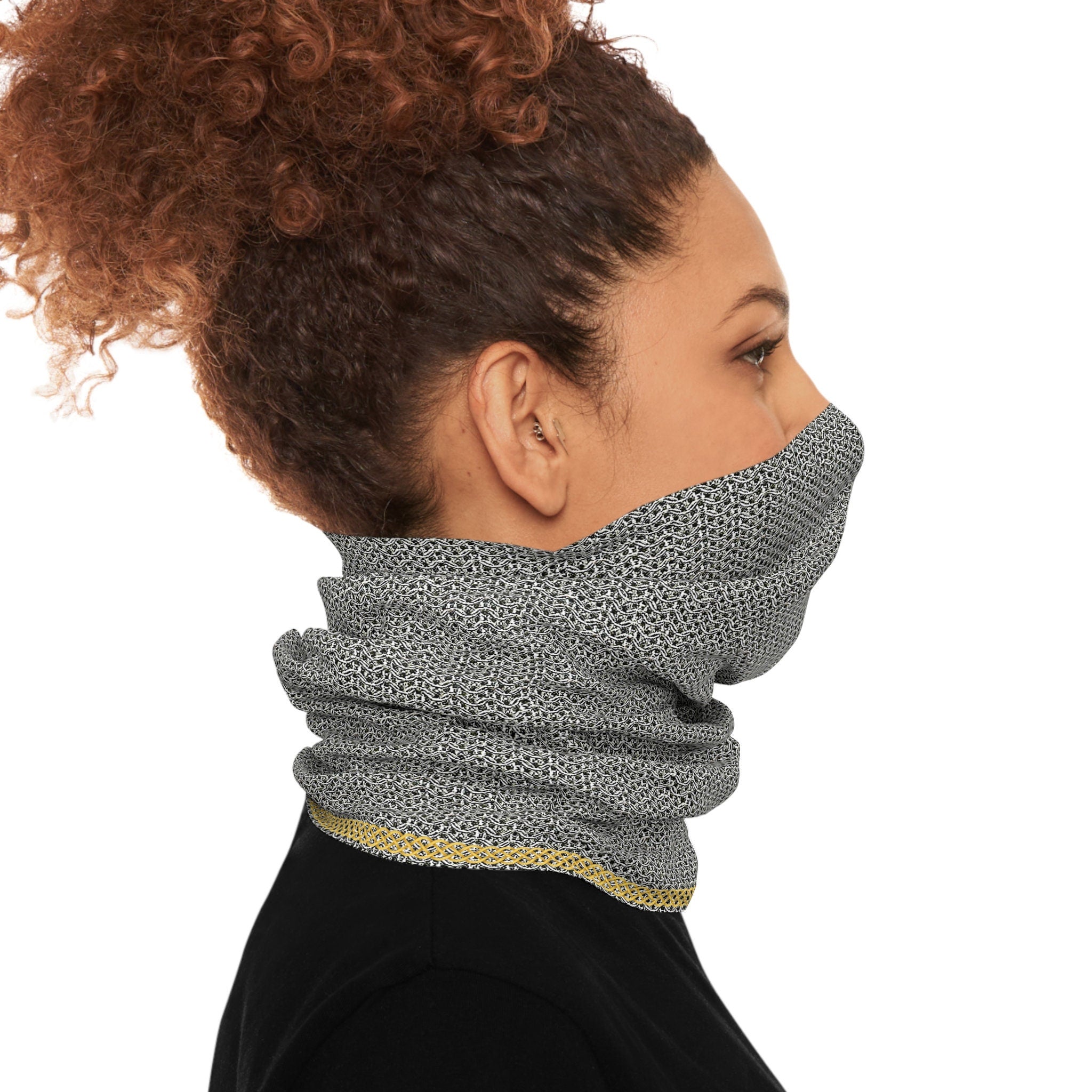 Fabled Fashion Chainmail printed Tube Scarf