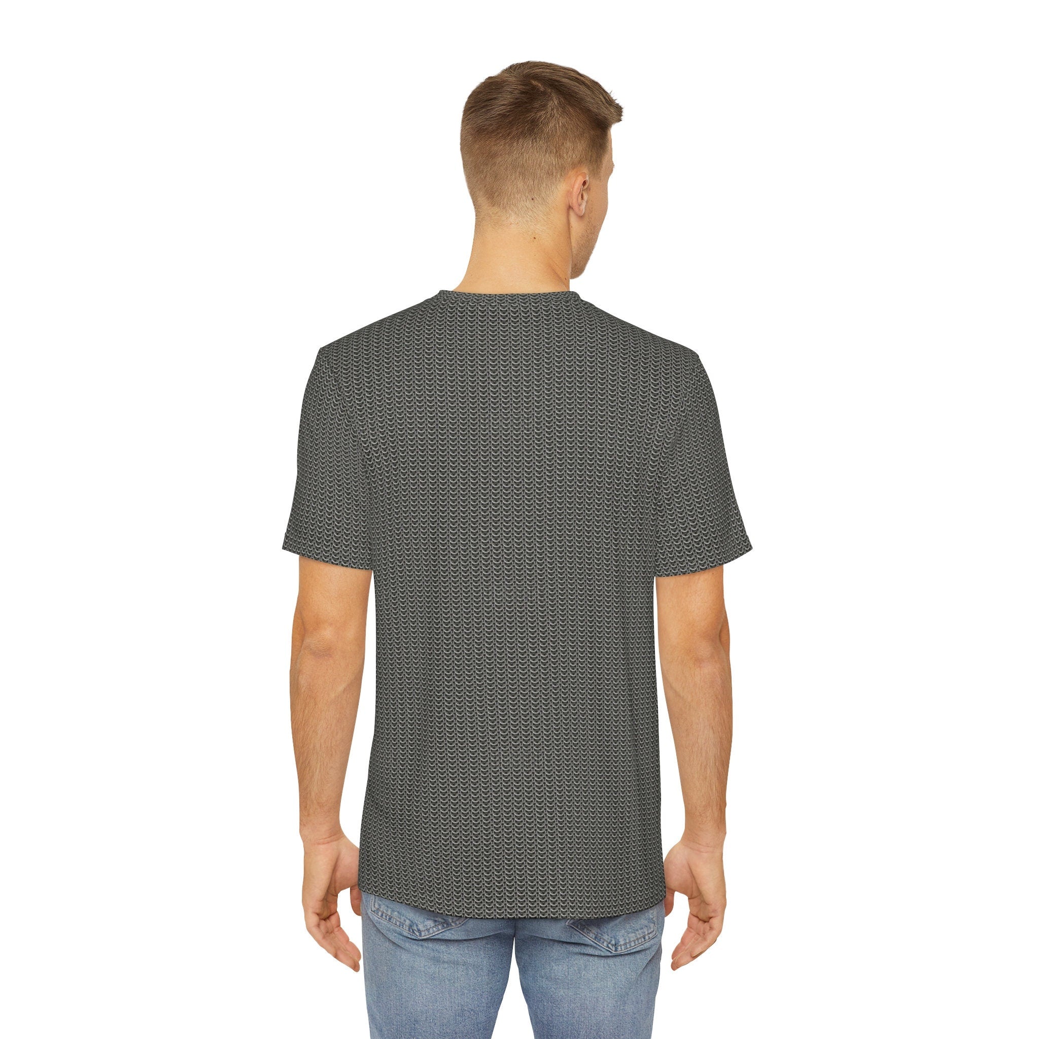 Fabled Fashion Chainmail effect Men's Polyester Tee (AOP)