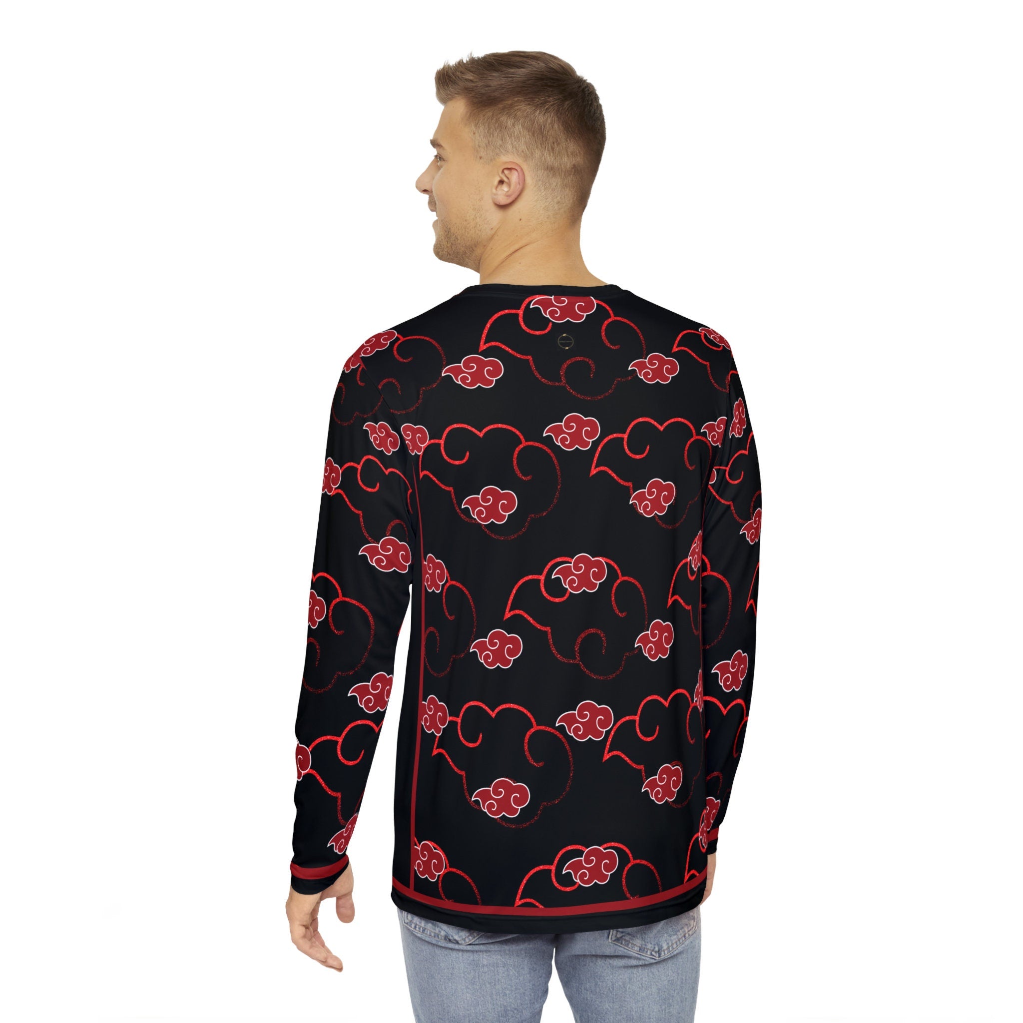 Fabled Fashion Akatsuki Cloak inspired AOP Men's Long sleeve Shirt