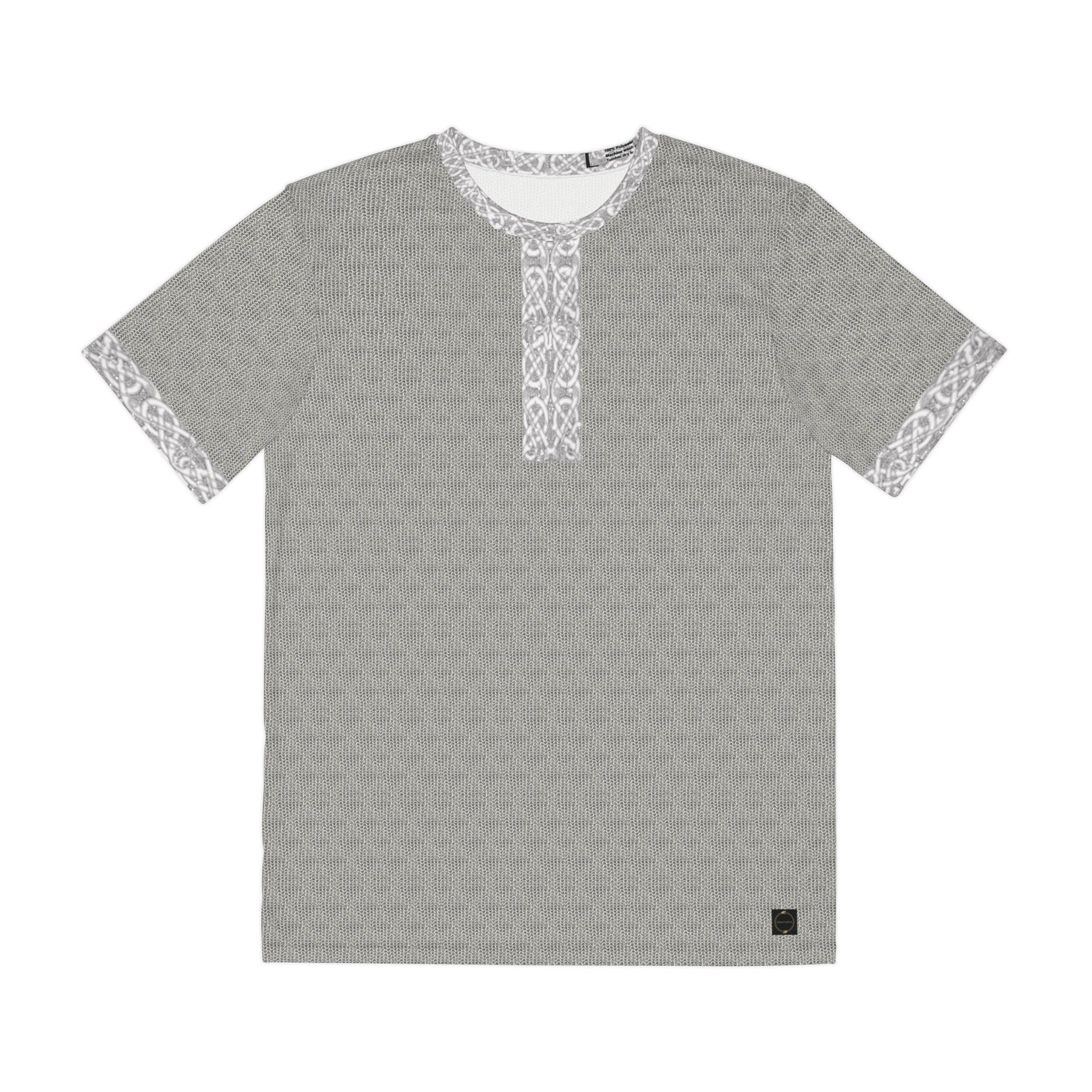 Fabled Fashion LOTR Mithril inspired Elvish Chainmail effect Men's Polyester Tee (AOP)
