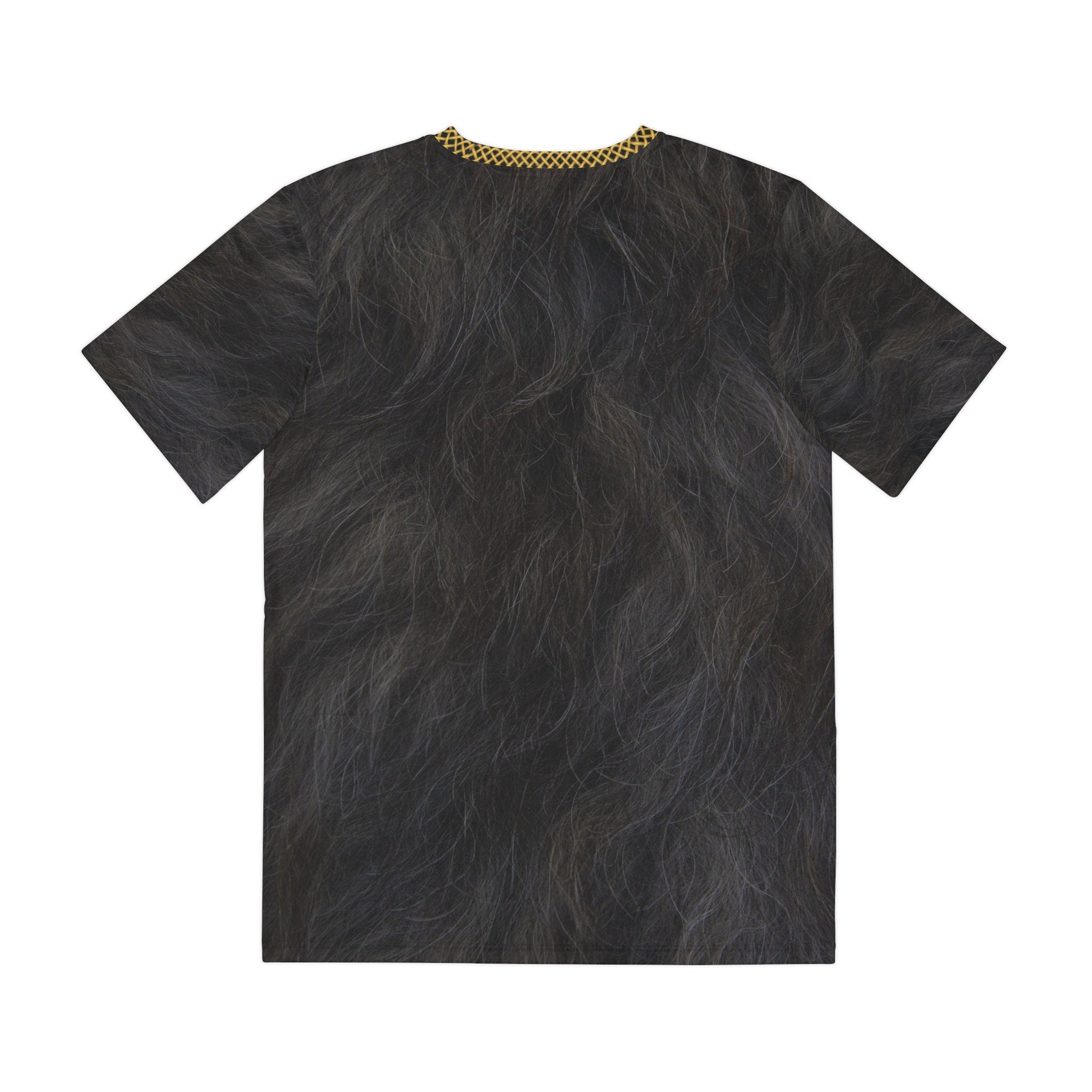 Fabled Fashion Nights Watch Black fur and scaled armour effect Men's Polyester Tee (AOP)