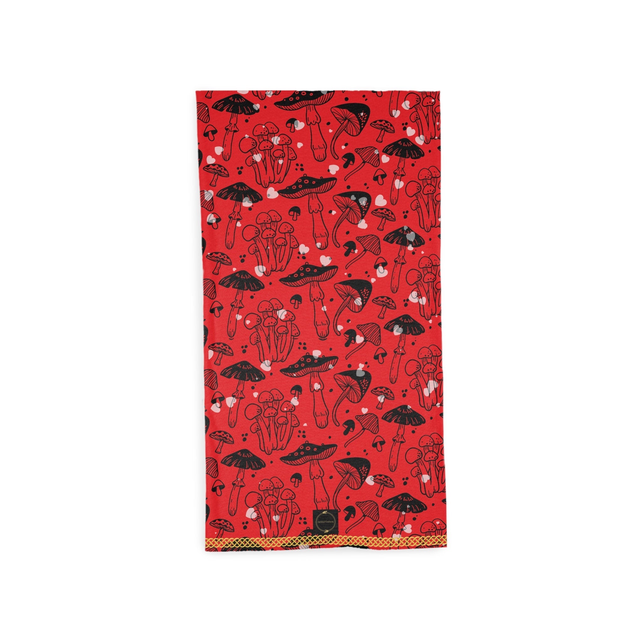 Fabled Fashion Mushrooms and Toadstool Print Tube Scarf