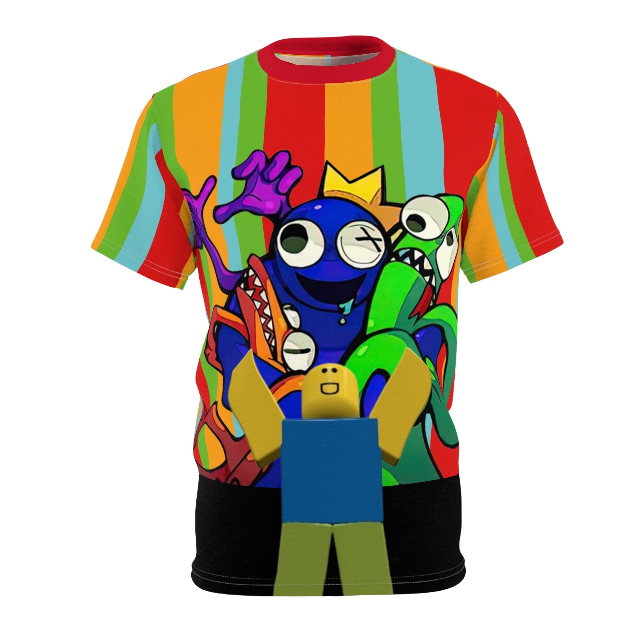 Rainbow Friends inspired chapter one Unisex Cut & Sew Tee (AOP)