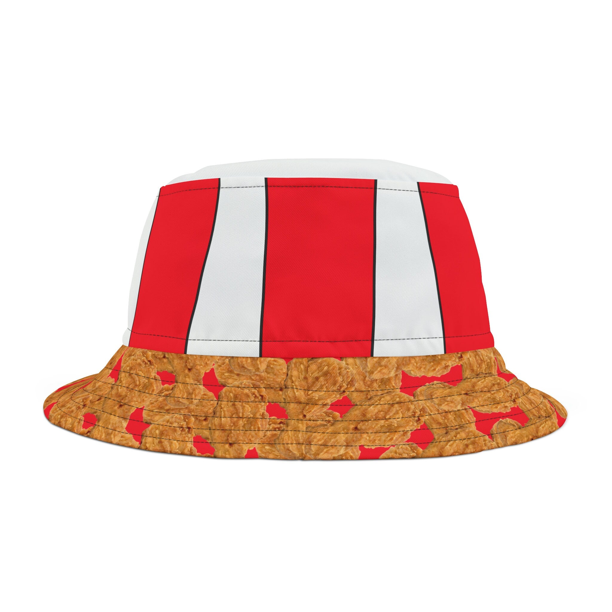 Bucket of fried chicken Bucket Hat (AOP)