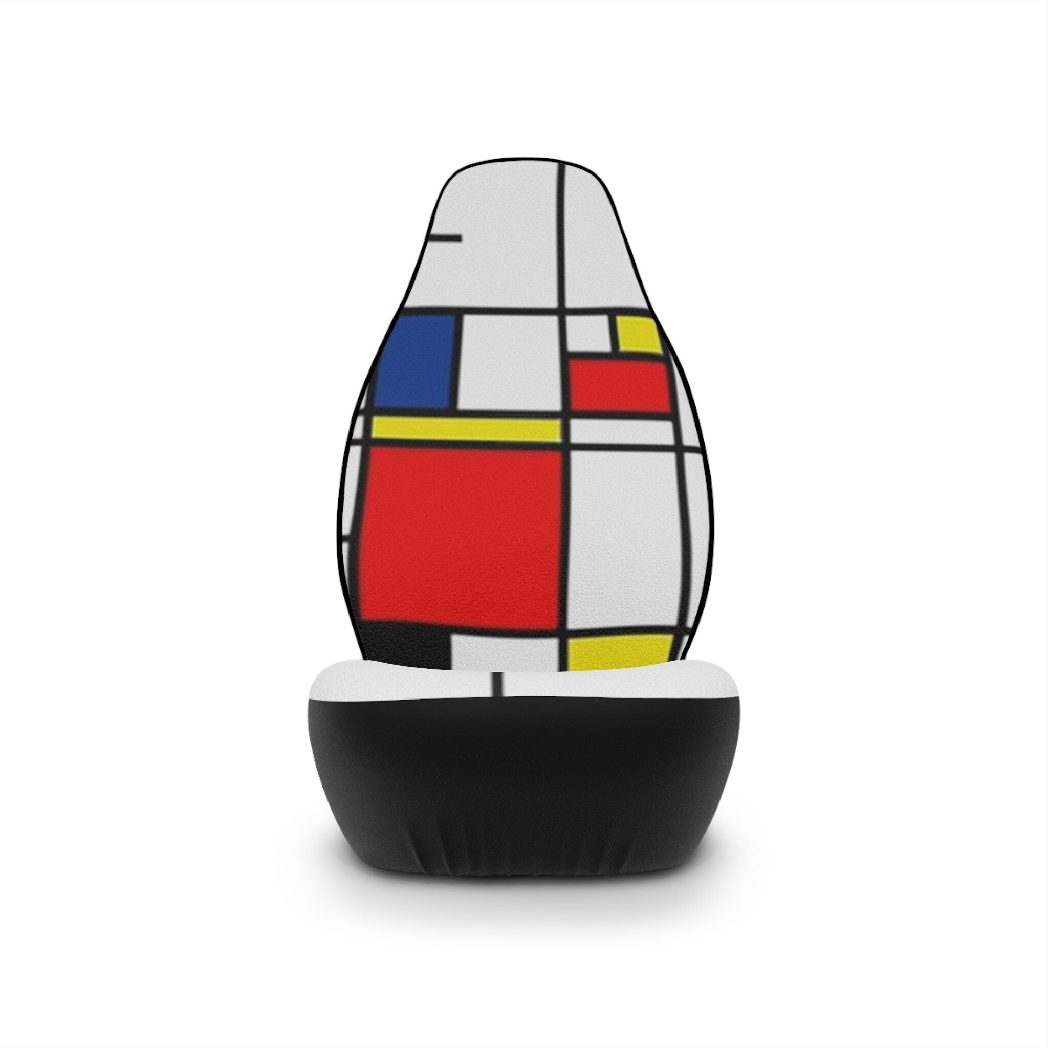 Fabled Fashion Peit Mondrian inspired pattern effect AOP print Car Seat Covers