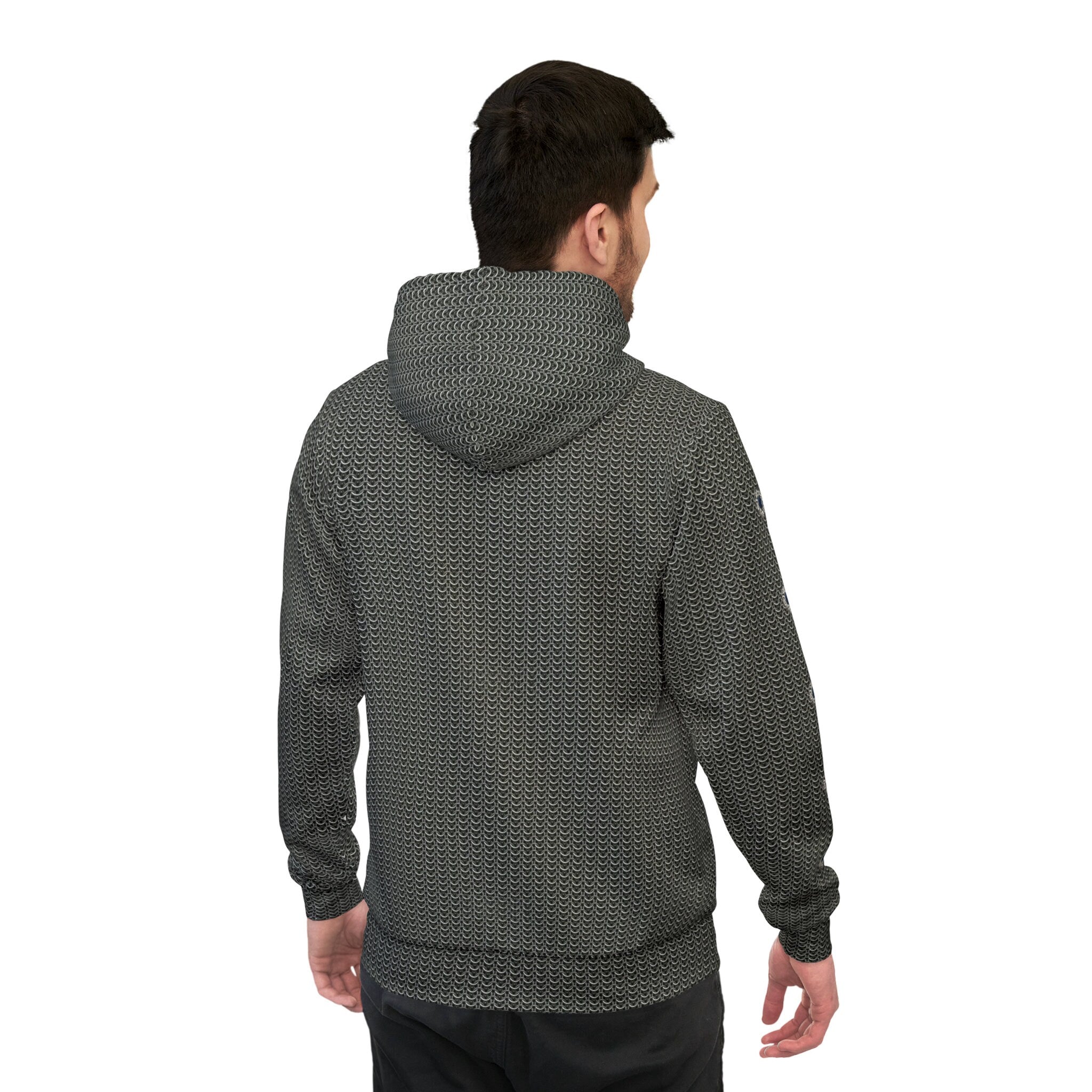 Fabled Fashion Chainmail effect Athletic Hoodie (AOP)