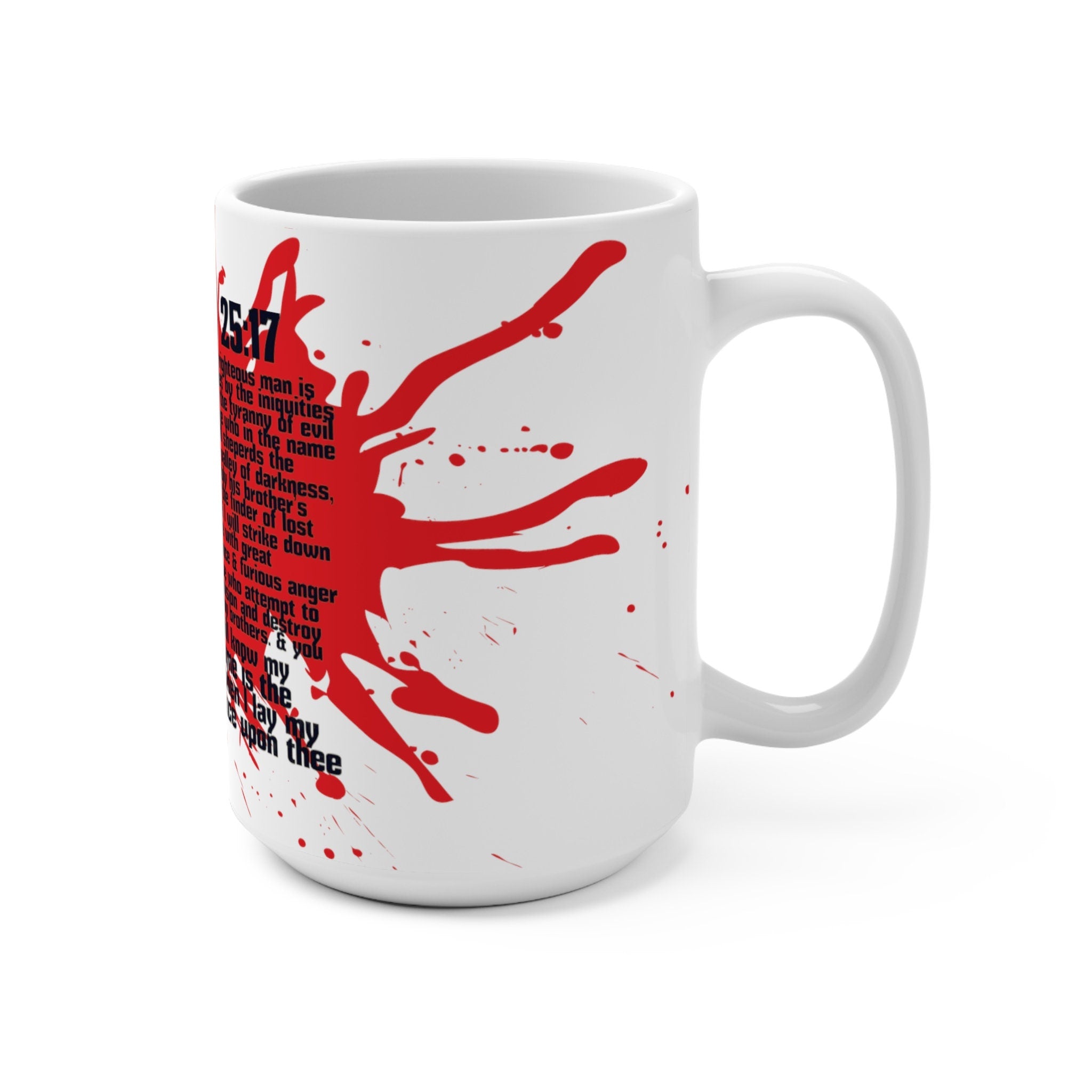 Ezekiel 26:17 Pulp Fiction inspired design Mug 15oz