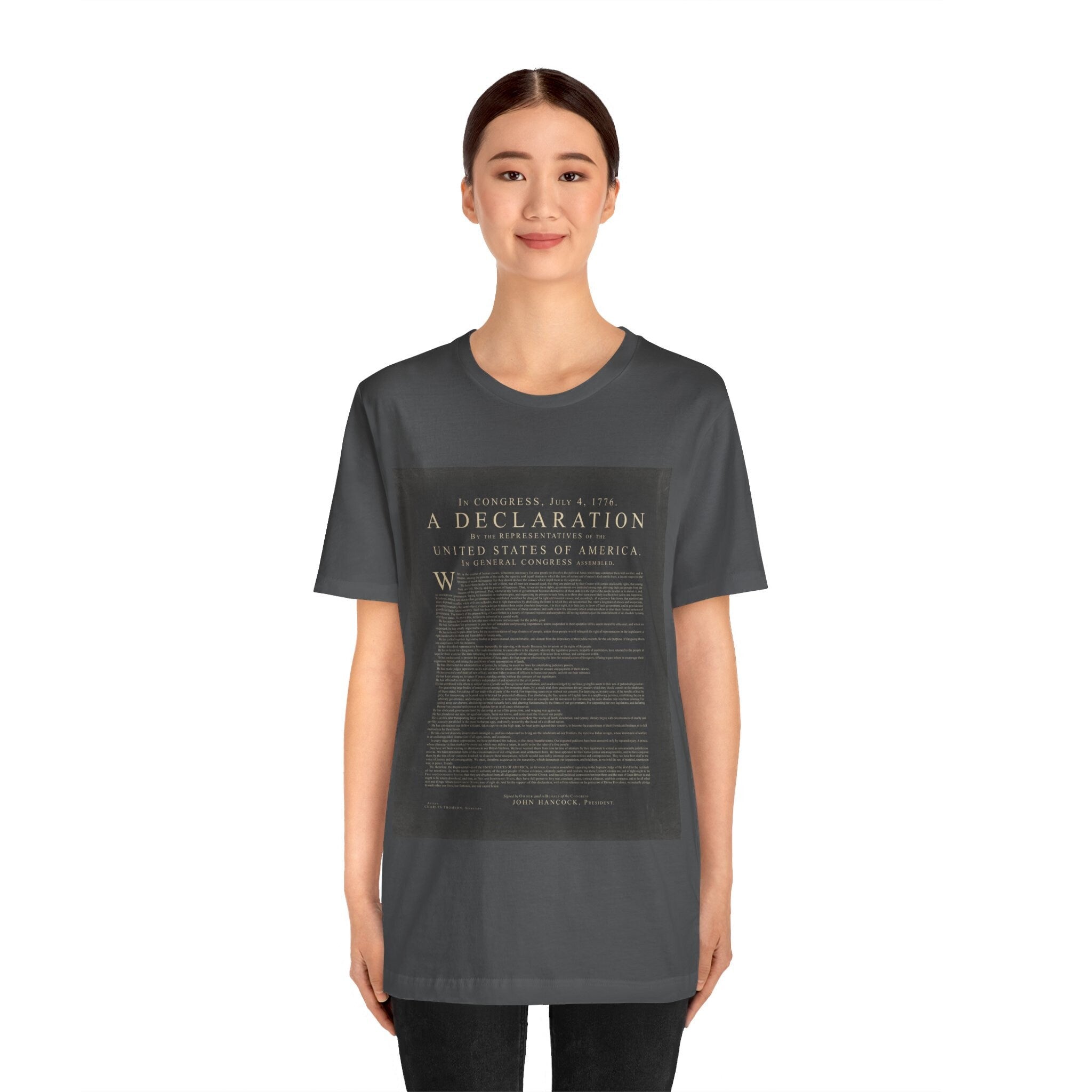 Declaration of independence Unisex Jersey Short Sleeve Tee. Independence day t shirt