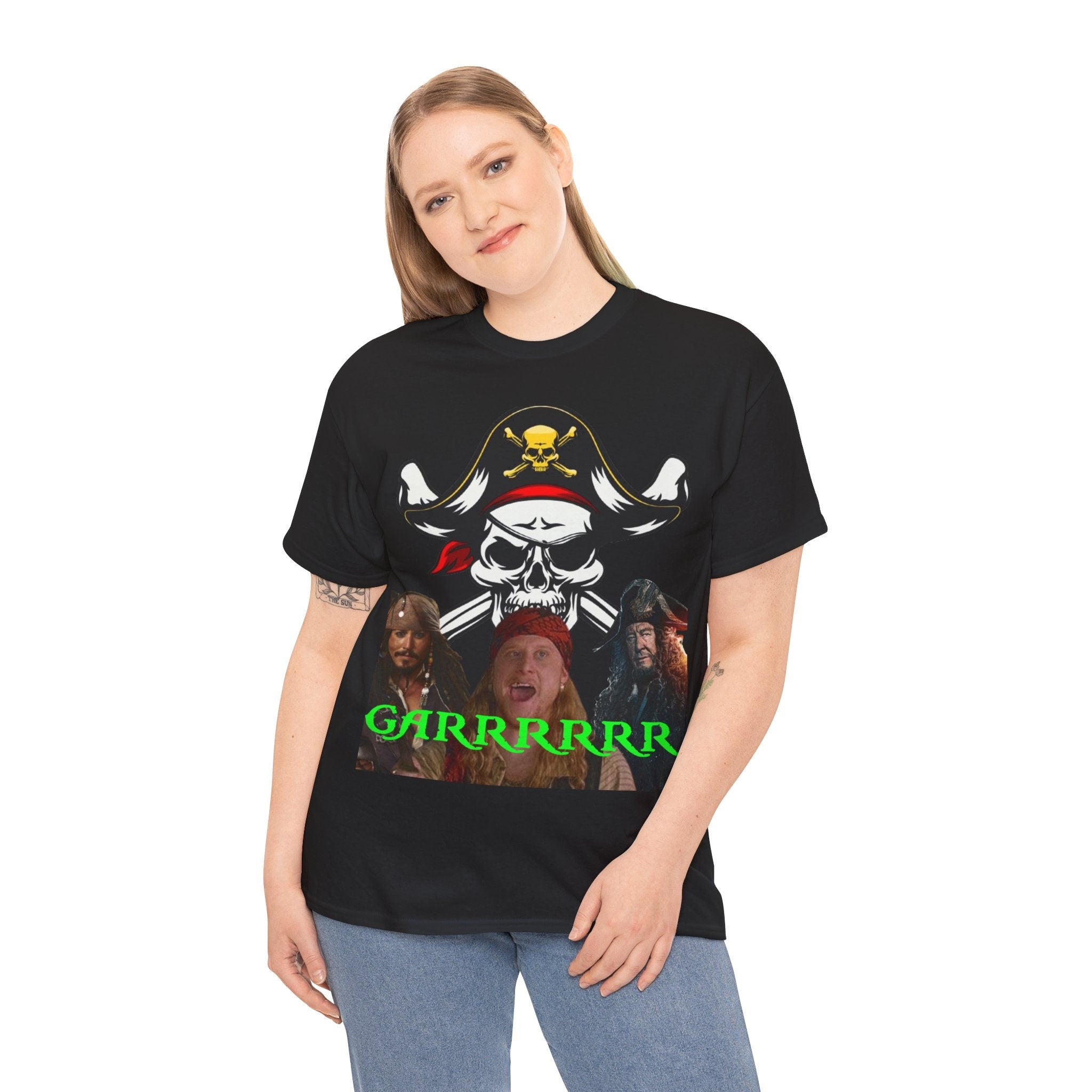Steve The Pirate Garrrrr Unisex Heavy Cotton Tee