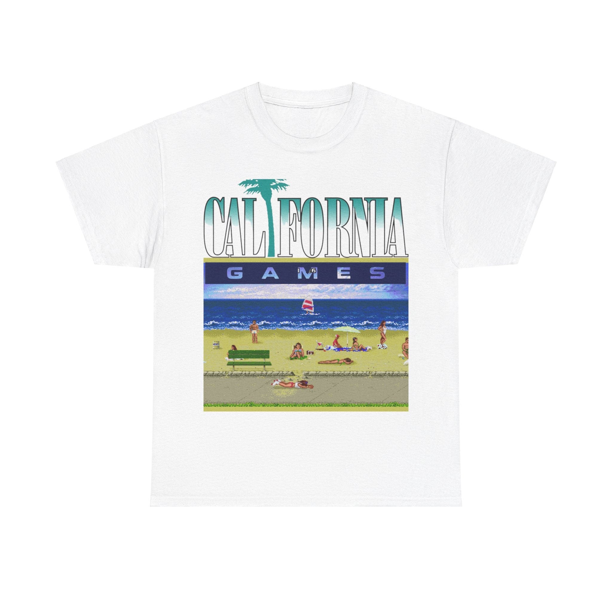 California Games Retro Gamers Unisex Heavy Cotton Tee