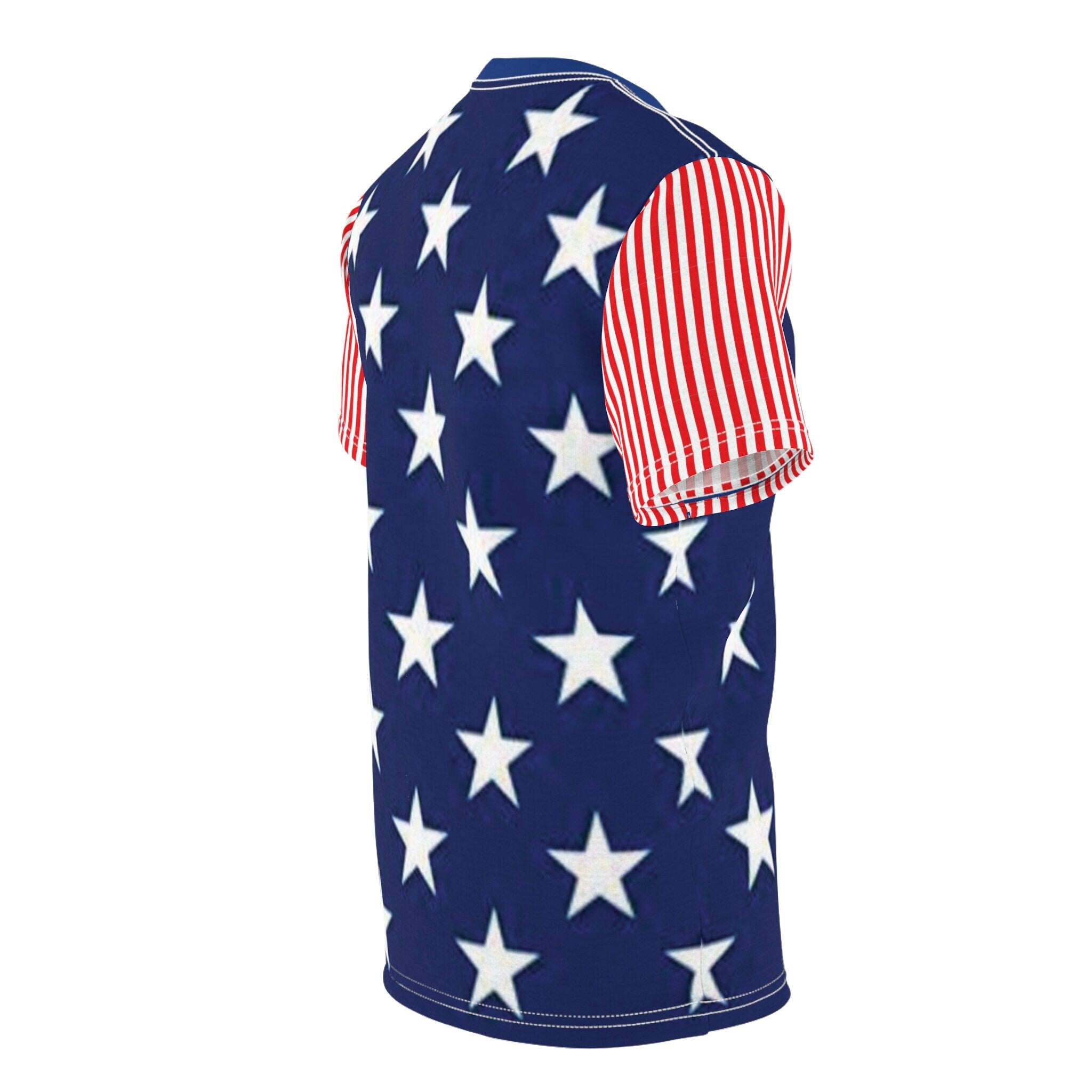 United States Flag Unisex Cut & Sew Tee (AOP) Independence day