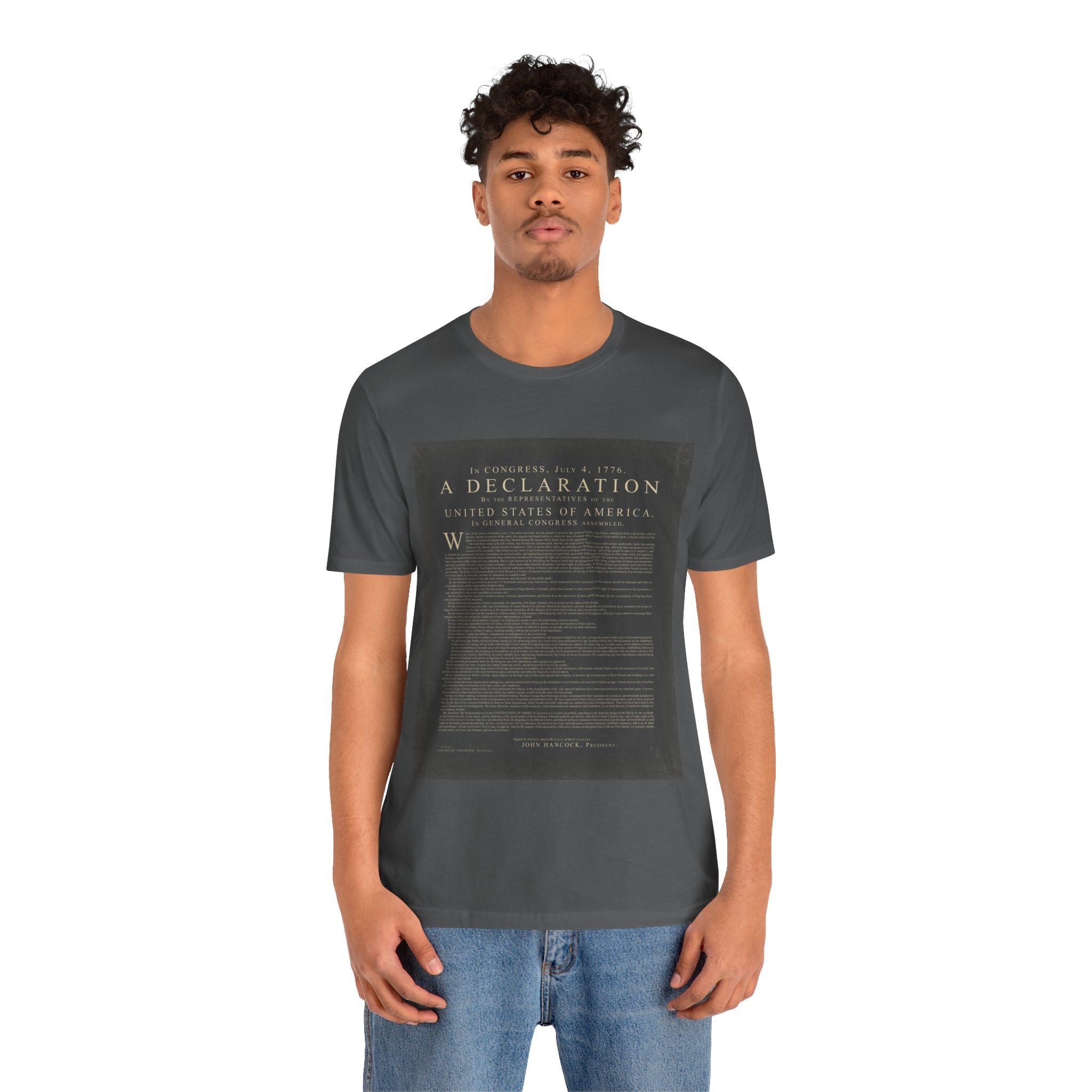 Declaration of independence Unisex Jersey Short Sleeve Tee. Independence day t shirt