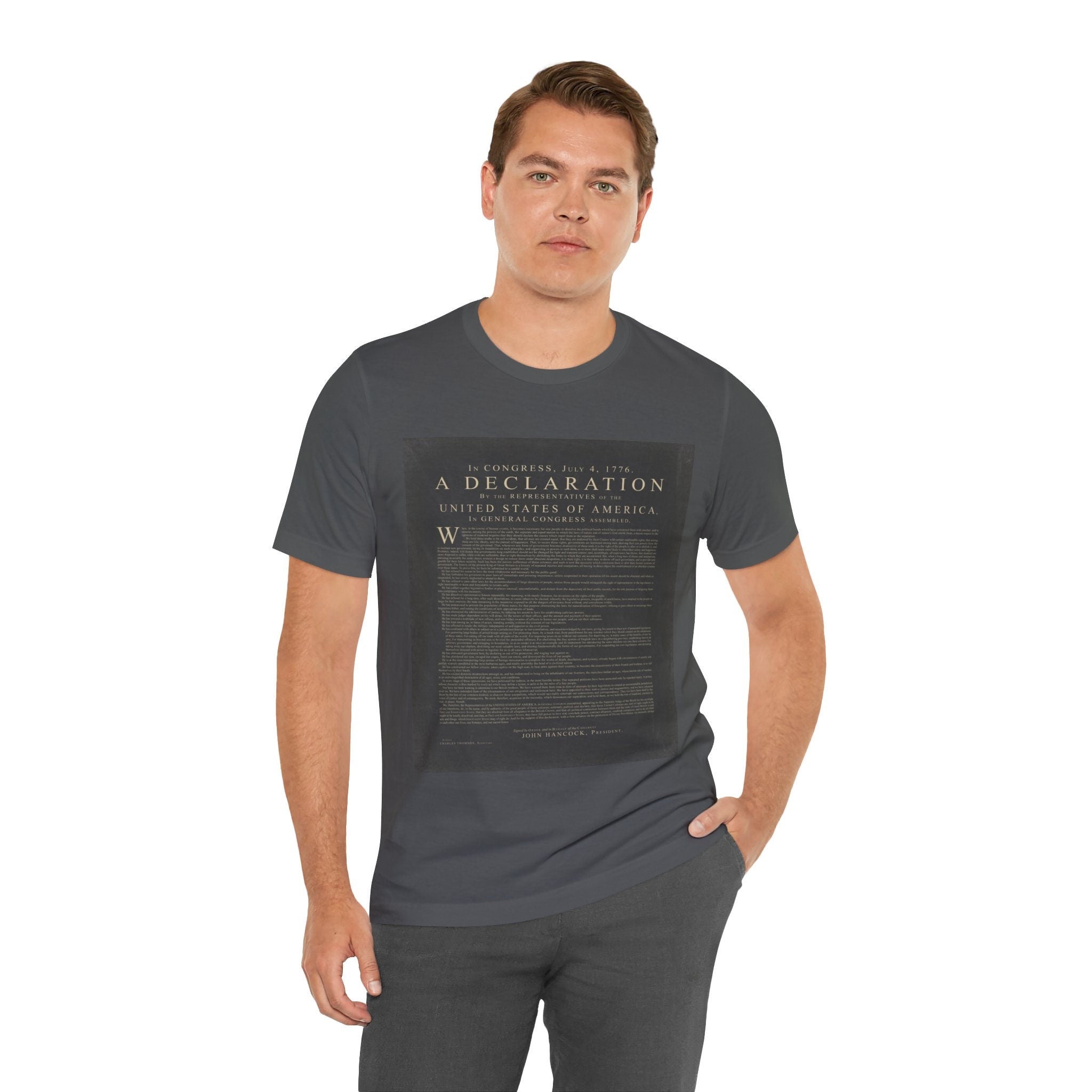 Declaration of independence Unisex Jersey Short Sleeve Tee. Independence day t shirt