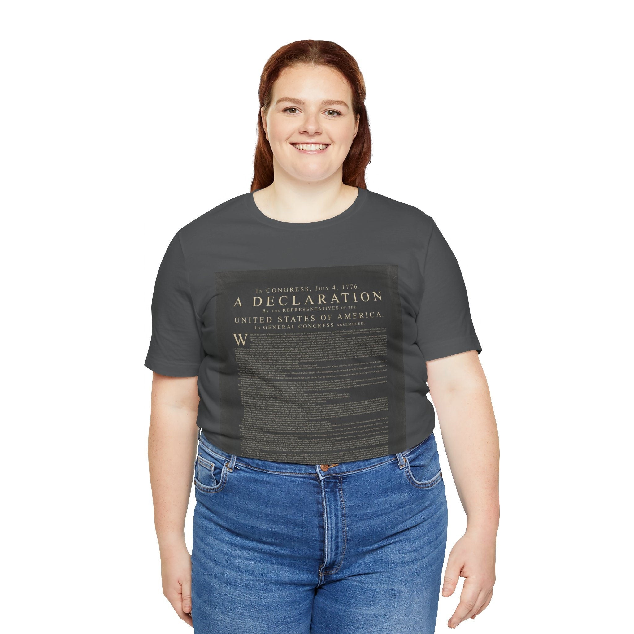 Declaration of independence Unisex Jersey Short Sleeve Tee. Independence day t shirt