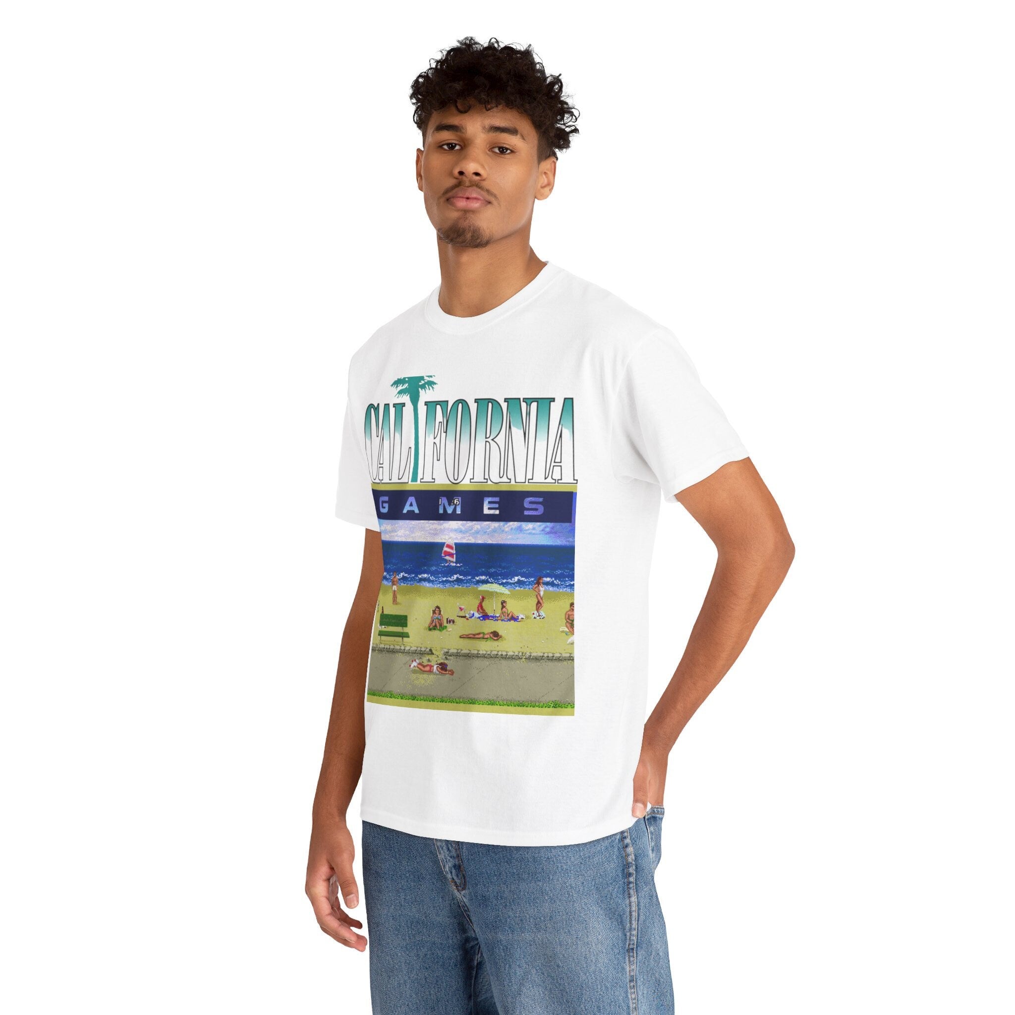 California Games Retro Gamers Unisex Heavy Cotton Tee